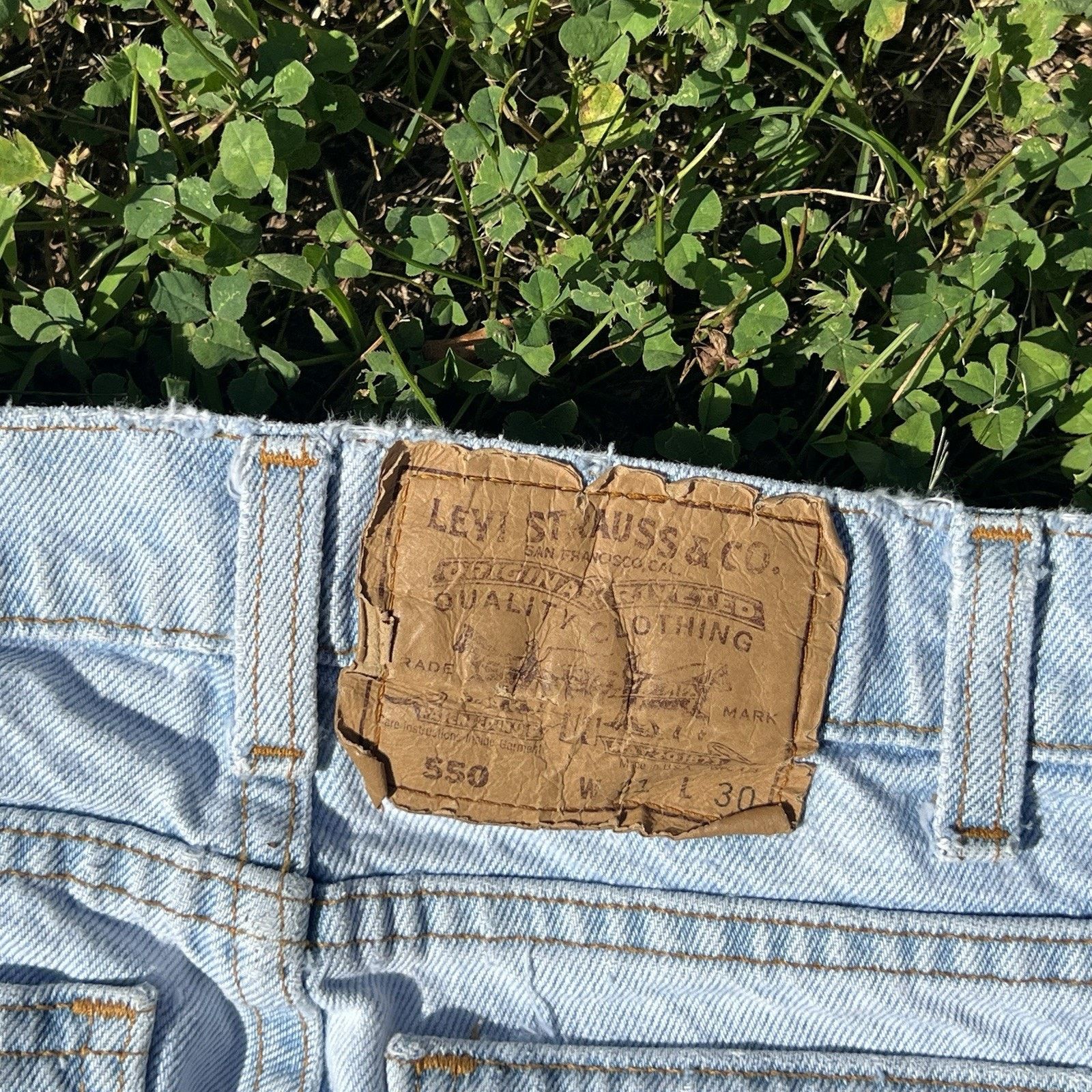 Levi's VTG Levi's 550 31x30 Blue Faded Made in USA Orange Tab 1993 Size US 31 - 7 Thumbnail