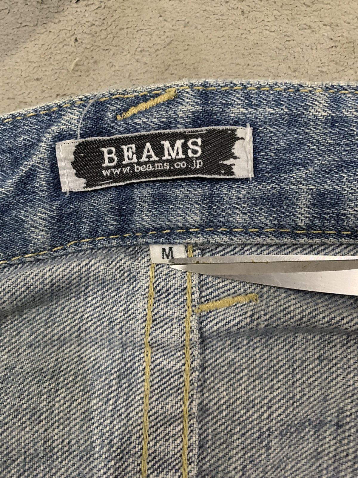 Beams Plus Vintage Japanese Brand Beams Patched Distressed Grunge Jeans Size US 29 - 20 Thumbnail