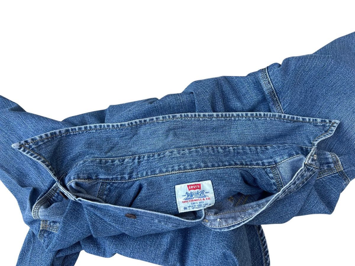 Levi's Vintage 1998 Levi’s Fade Blue Denim Work Shirt Size US M / EU 48-50 / 2 - 10 Thumbnail