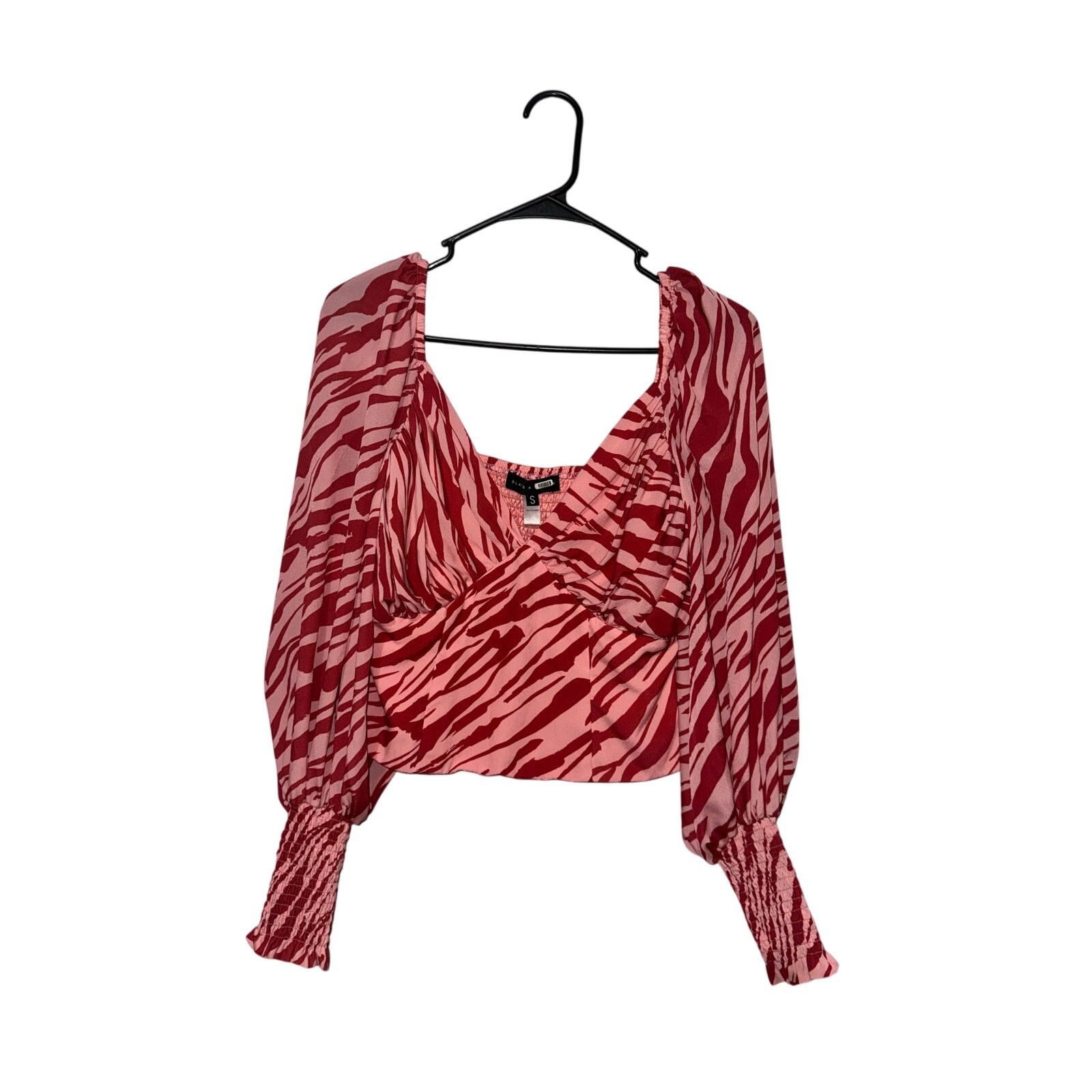 Slate & Stone Slate & Willow Pink Zebra Print Top - Size Small Size S / US 4 / IT 40 - 2 Thumbnail