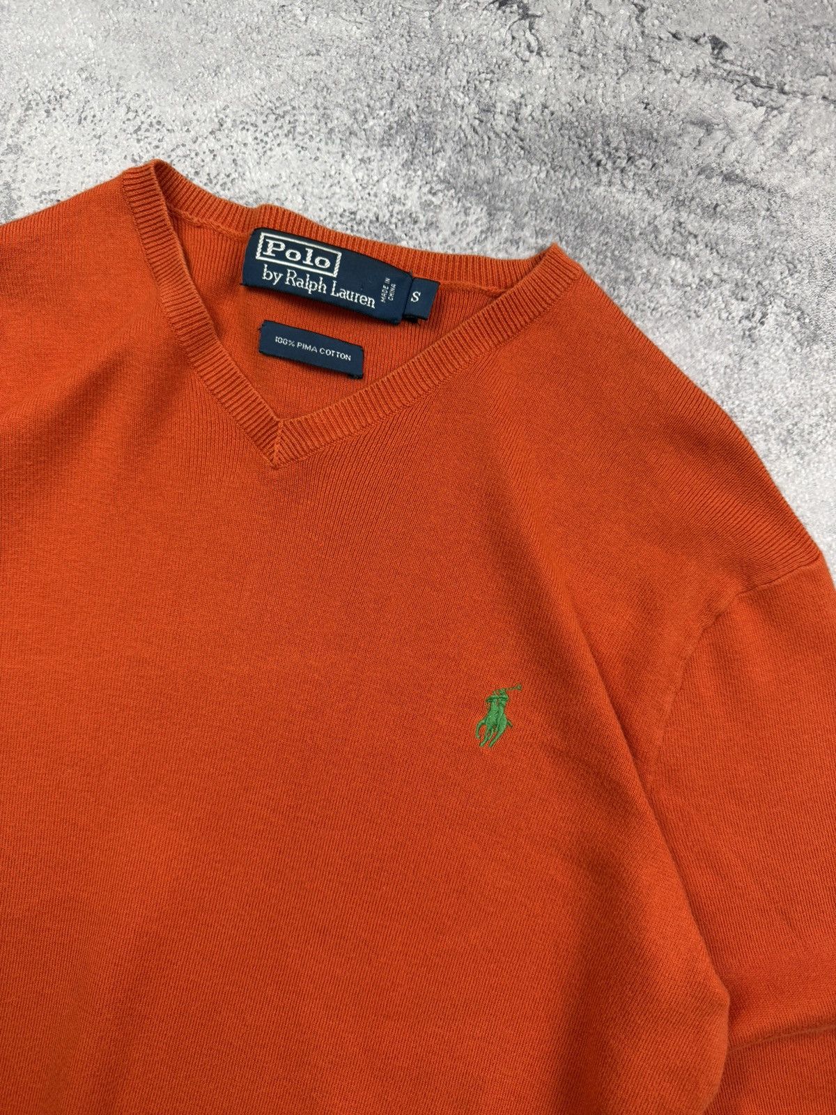 Polo Ralph Lauren Vintage Polo Ralph Lauren Orange Sweater Size US S / EU 44-46 / 1 - 8 Thumbnail