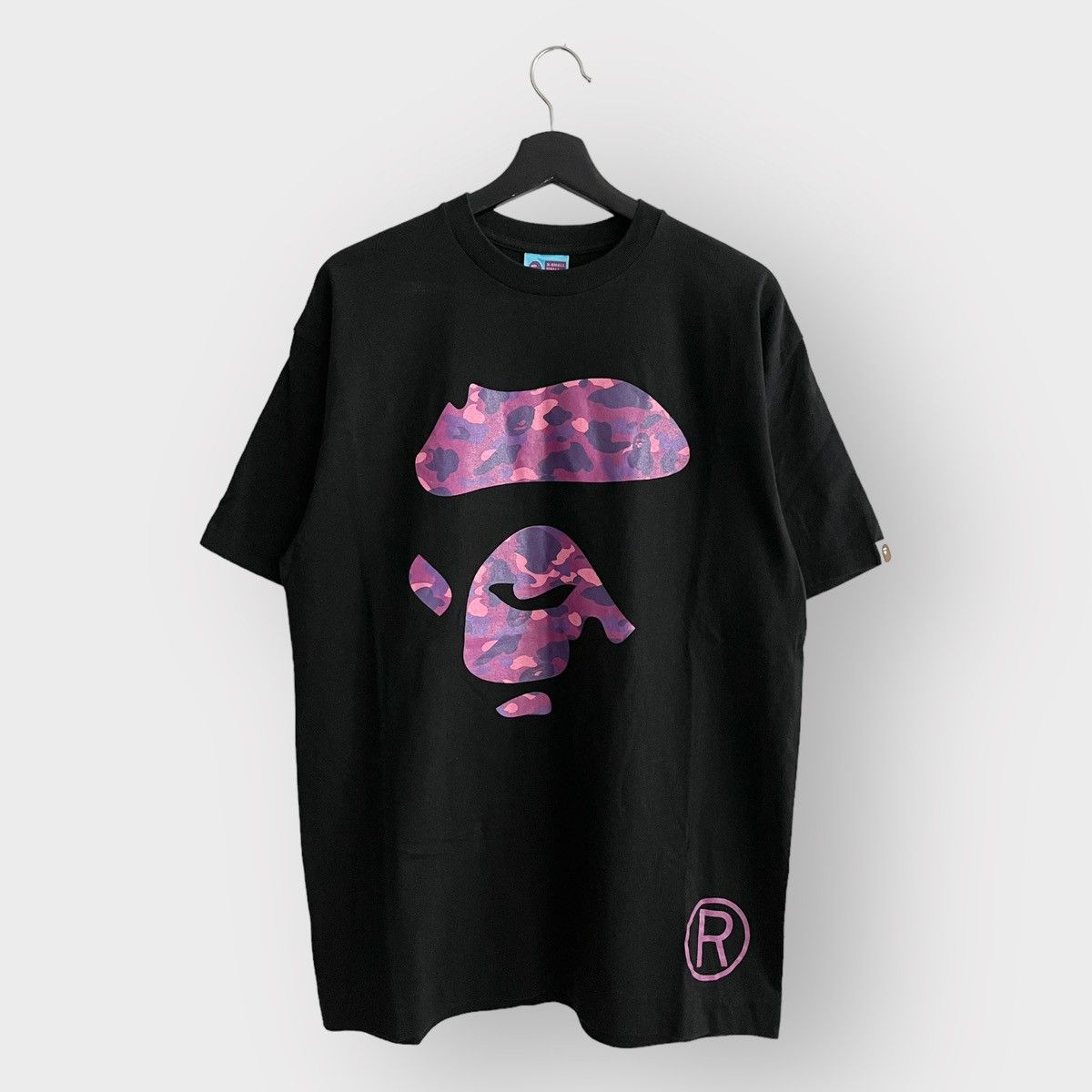 Bape STEAL! 2000s Bape Purple Camo Ape Face Tee (L) Size US L / EU 52-54 / 3 - 1 Thumbnail