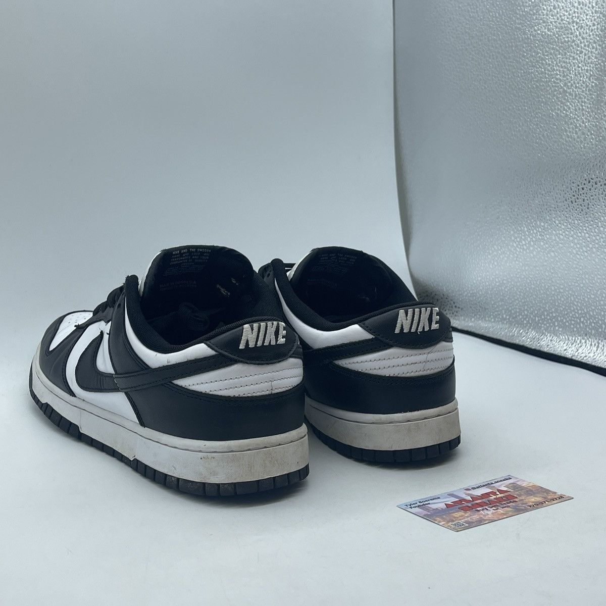 Nike Dunk low black white Size US 13 / EU 46 - 4 Thumbnail