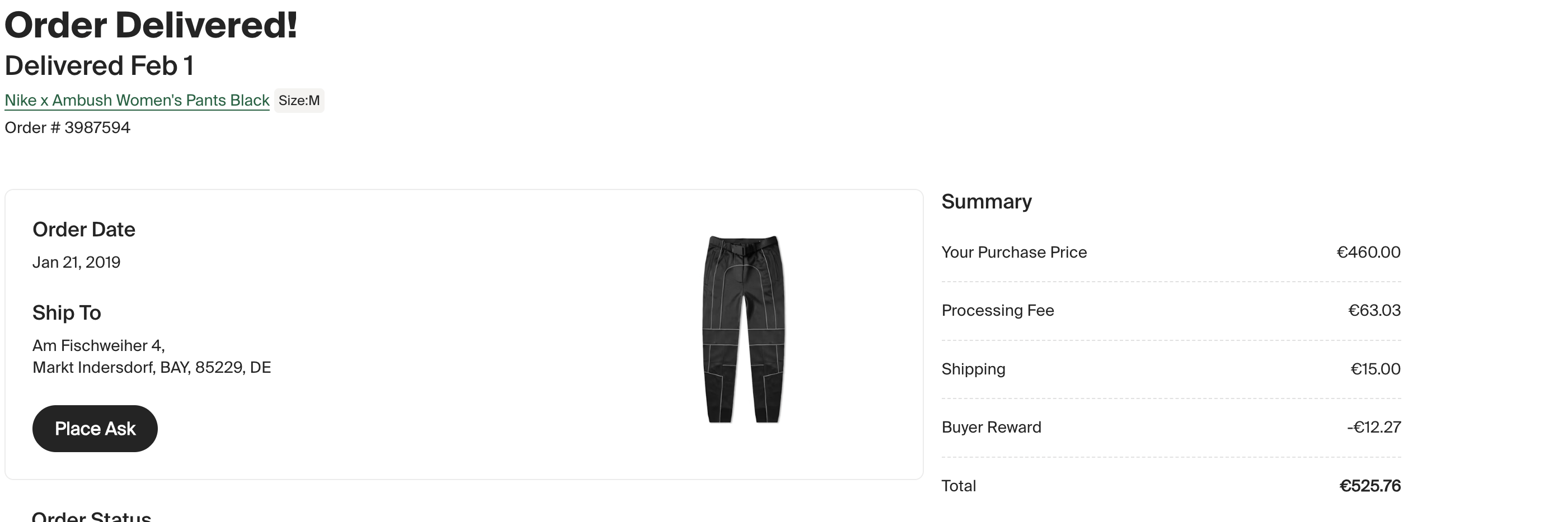 Ambush Design × Nike Nike x Ambush Women's Pants Black Size 28" / US 6 / IT 42 - 2 Thumbnail