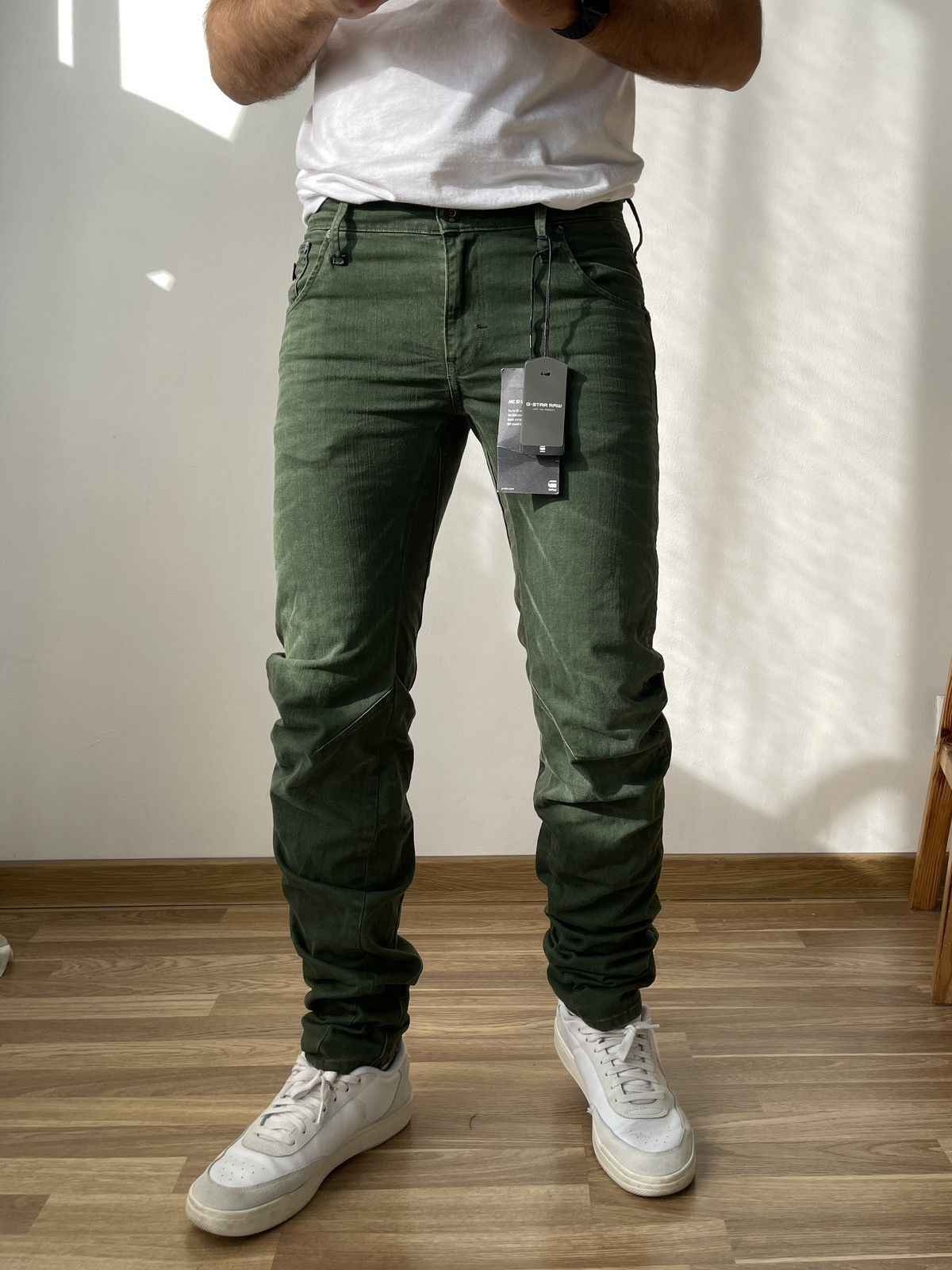 G-Star New G-Star Raw ARC 3D Slim COJ Cargo Jeans Green 29x34 Size US 29 - 1 Thumbnail