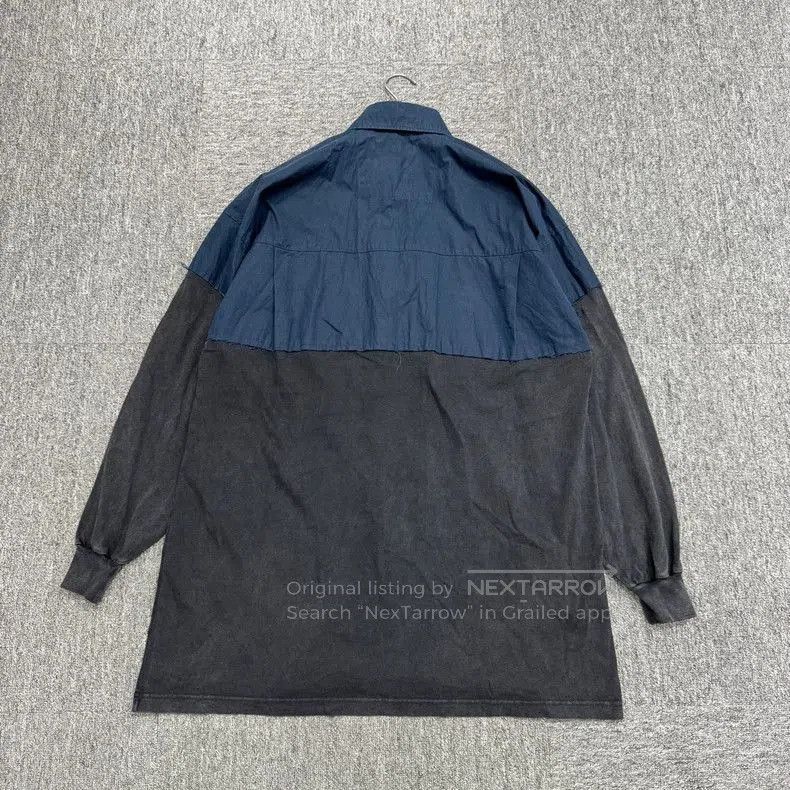 Balenciaga Balenciaga Paneled Distressed Long Sleeve Shirt. Size US XS / EU 42 / 0 - 2 Thumbnail