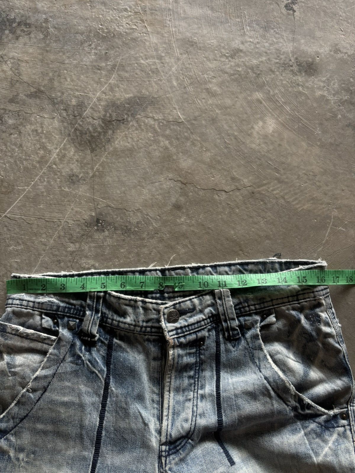 If Six Was Nine ARMY OF NO distressed japanese denim grunge punk stone wash Size US 32 / EU 48 - 19 Thumbnail