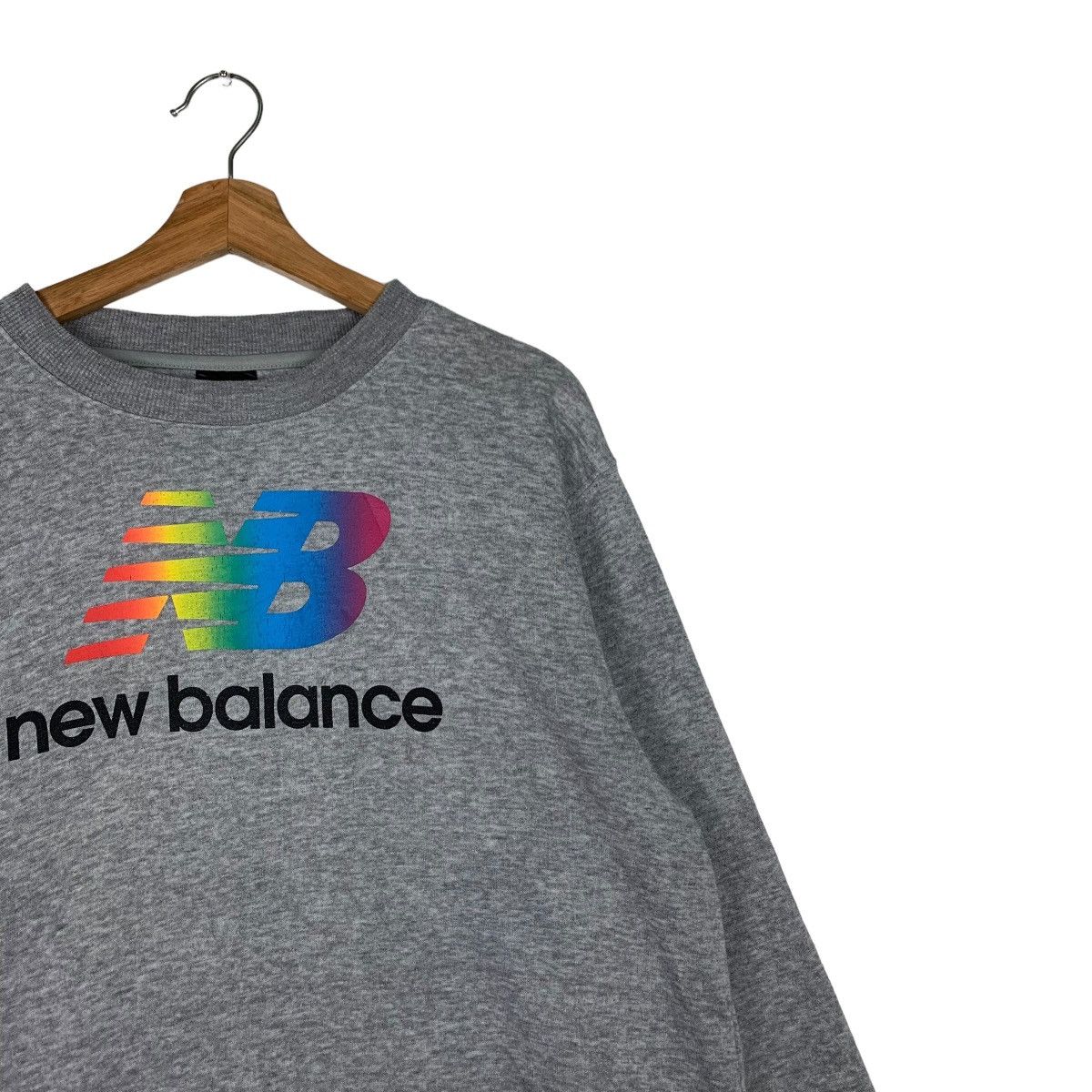New Balance NEW BALANCE Colorful Big Logo Sweater #0204-C10 Size US L / EU 52-54 / 3 - 6 Thumbnail