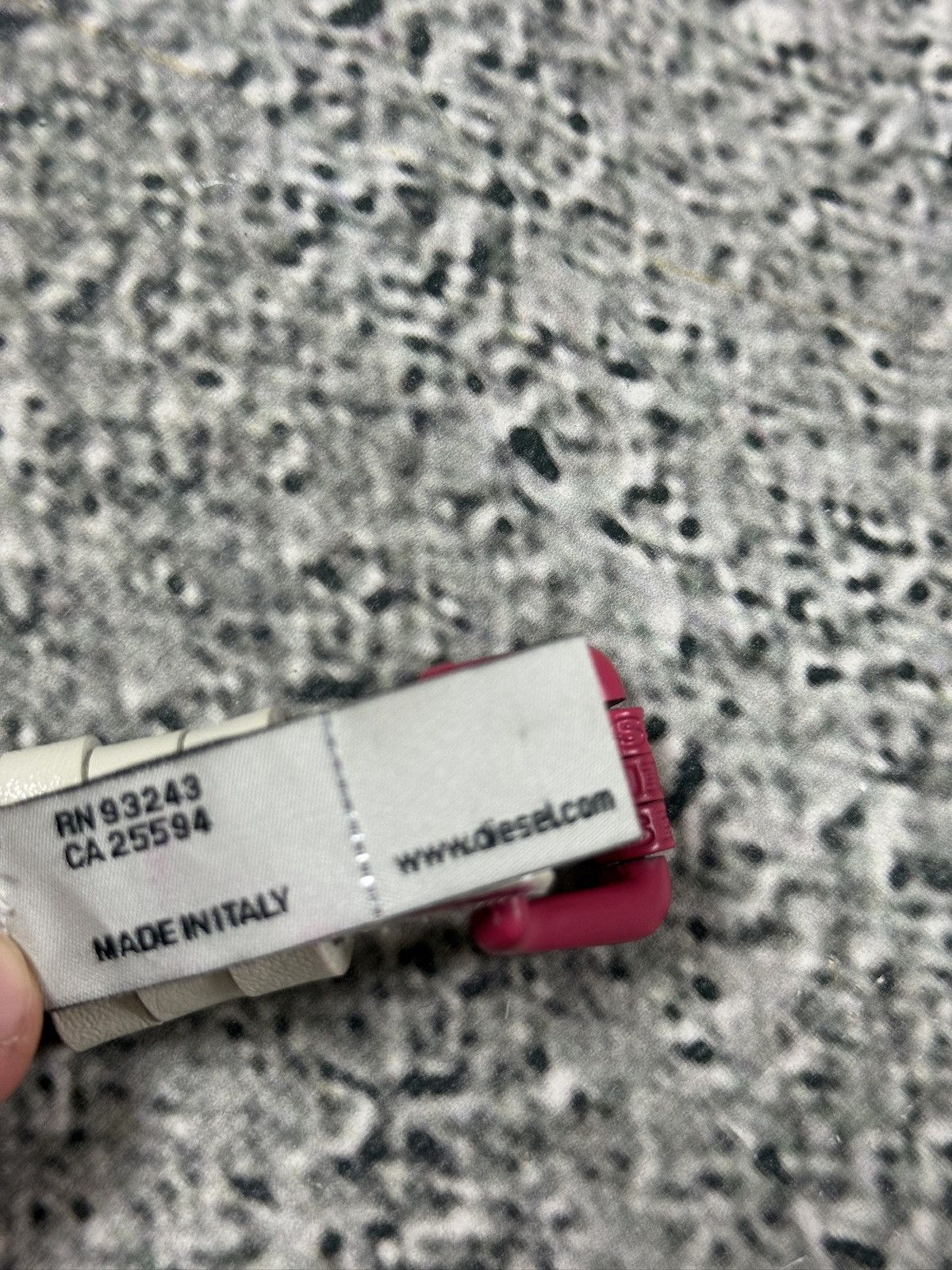 Diesel Diesel leather belt multicolour moving letters Y2K white Size ONE SIZE - 4 Thumbnail