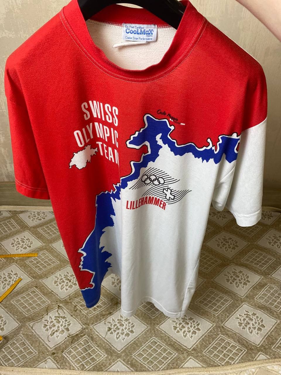Vintage 🔥 Swiss Olympic Team 1994 Lillehammer Vintage T Shirt Size US XL / EU 56 / 4 - 4 Thumbnail