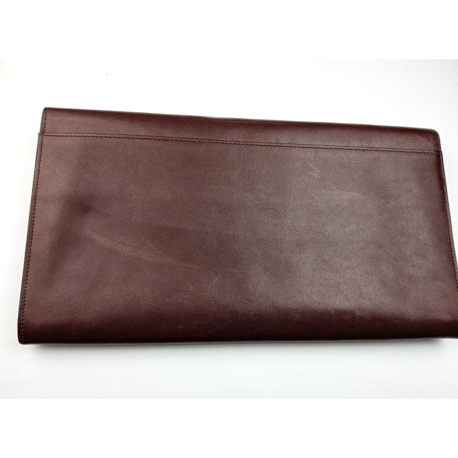 Cartier Cartier Clutch Large Leather Bordeaux Purse Women, Must De Cartier, Bag, Vintage? Size ONE SIZE - 5 Thumbnail