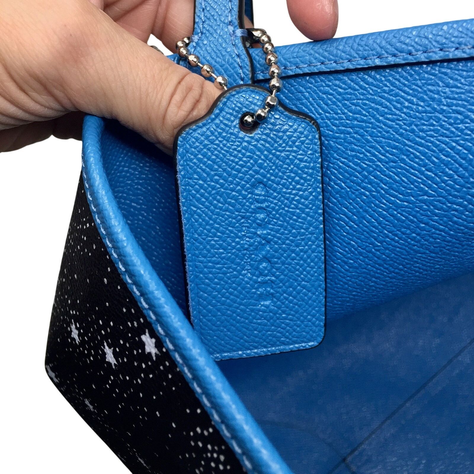 Coach Coach Coated Canvas Reversible City Tote - Starry Sky / Blue Size ONE SIZE - 12 Thumbnail