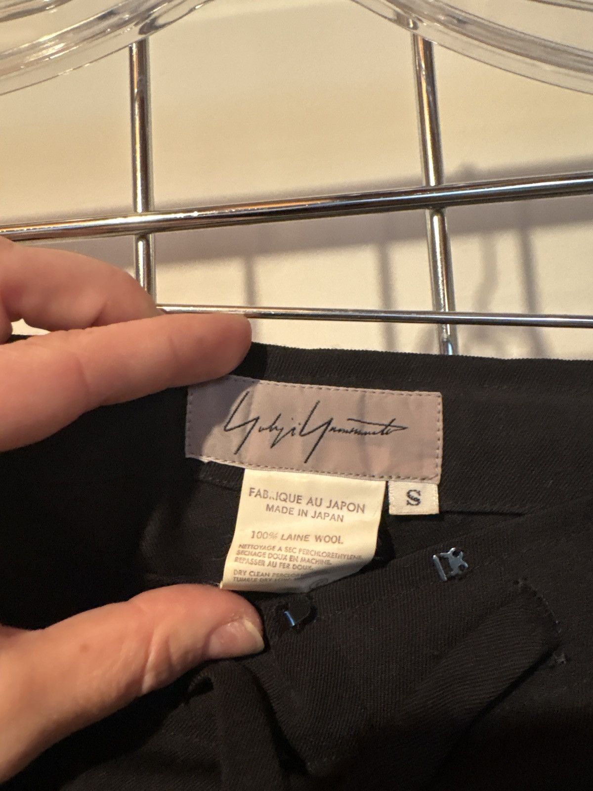 Yohji Yamamoto Yohji Yamamoto Black Pants Size US 29 - 4 Thumbnail