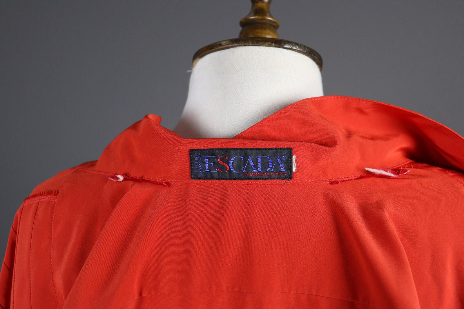 Escada Escada Vintage Red Designer Party Shirt Size L Size L / US 10 / IT 46 - 8 Thumbnail