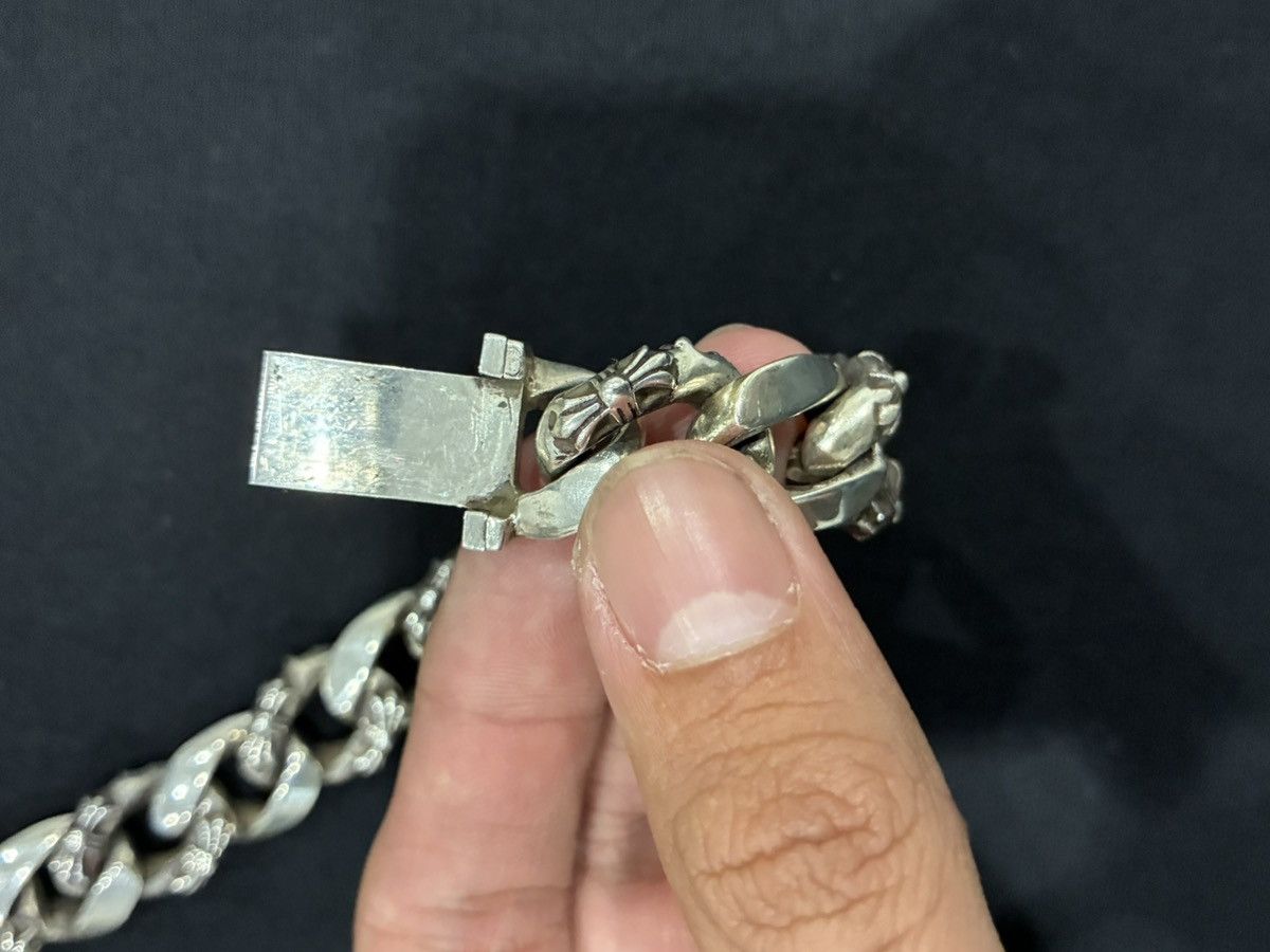 Chrome Hearts Large Fancy Link Plus Cross Box ID Bracelet