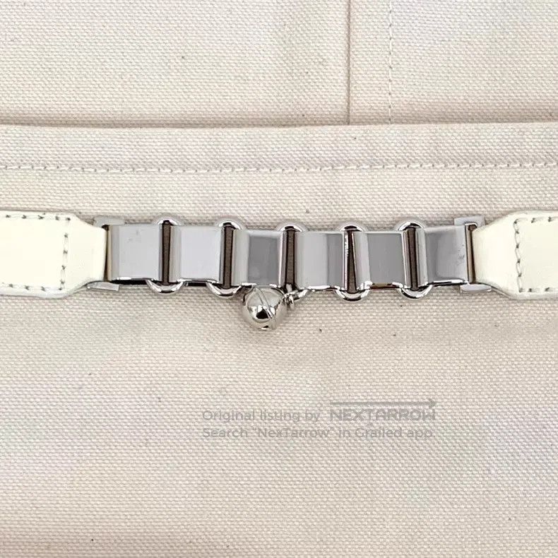 Hermes Hermes 2022 Beige Bell Chain Decorated Cotton Casual Skirt Size 24" / US 00 / IT 34 - 6 Thumbnail