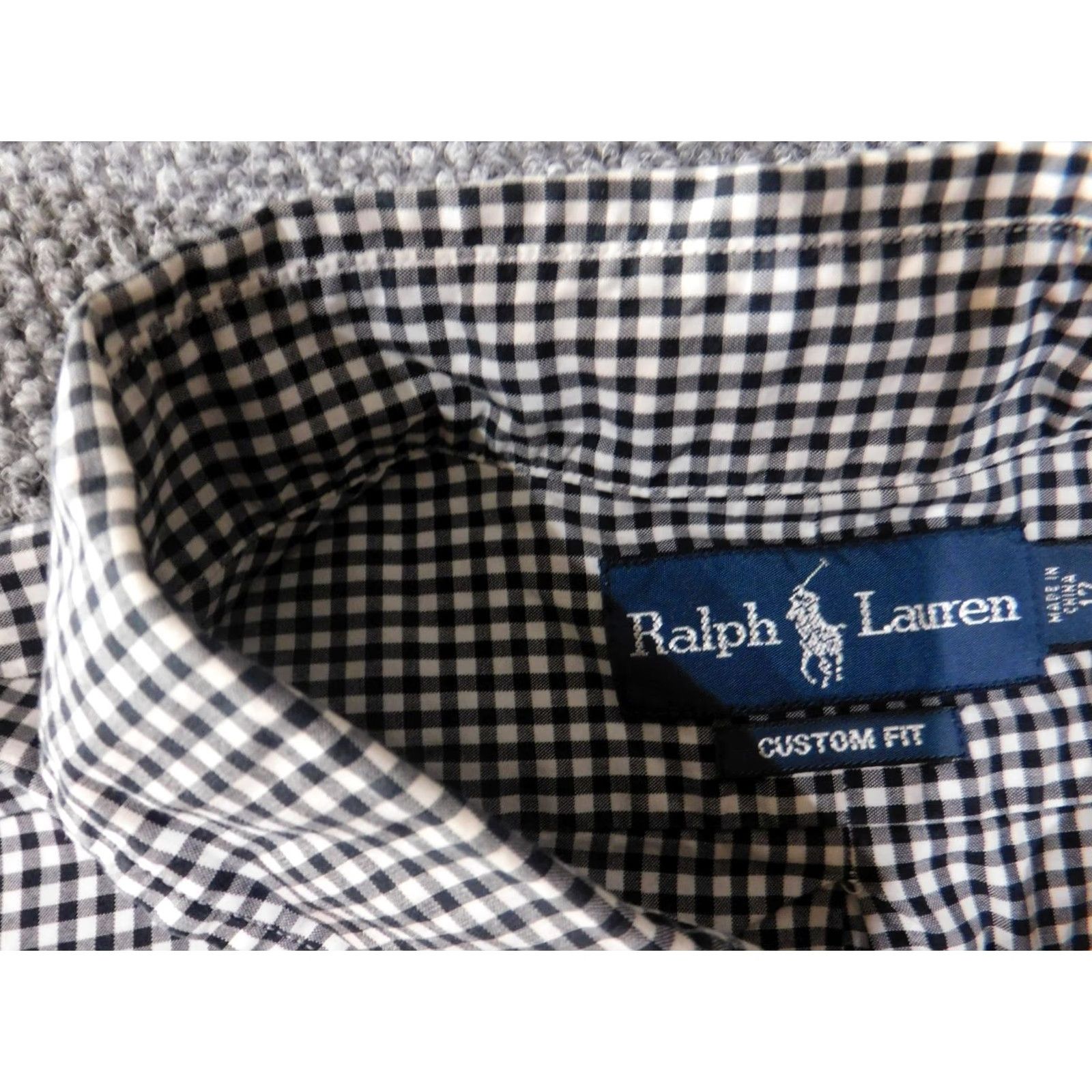 Ralph Lauren Ralph Lauren Shirt XL Men Blue White Gingham Check Button-Down Custom Fit Shirt Size US XL / EU 56 / 4 - 4 Thumbnail