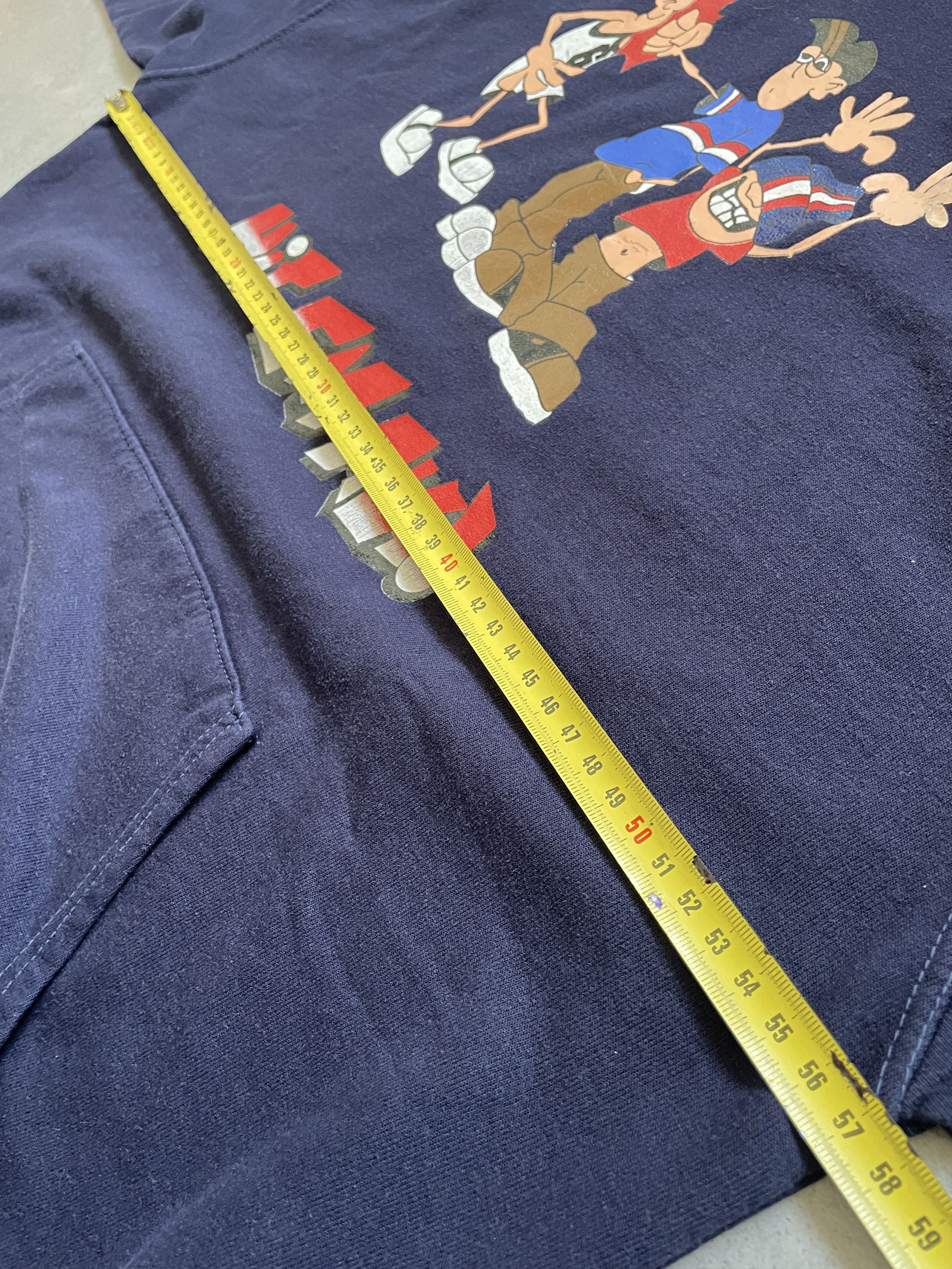 Vintage VINTAGE NO LIMITS HIT EM ALL SKATE RAP NAVY BAGGY HOODIE Size US M / EU 48-50 / 2 - 6 Thumbnail