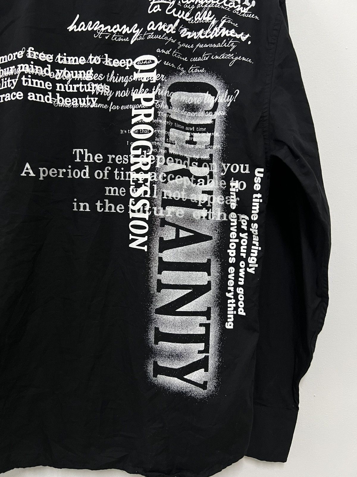 A.F.F.A. Gothic Vamps Rock Poems Bondage Zipper Button Shirt Collins Size US M / EU 48-50 / 2 - 8 Thumbnail