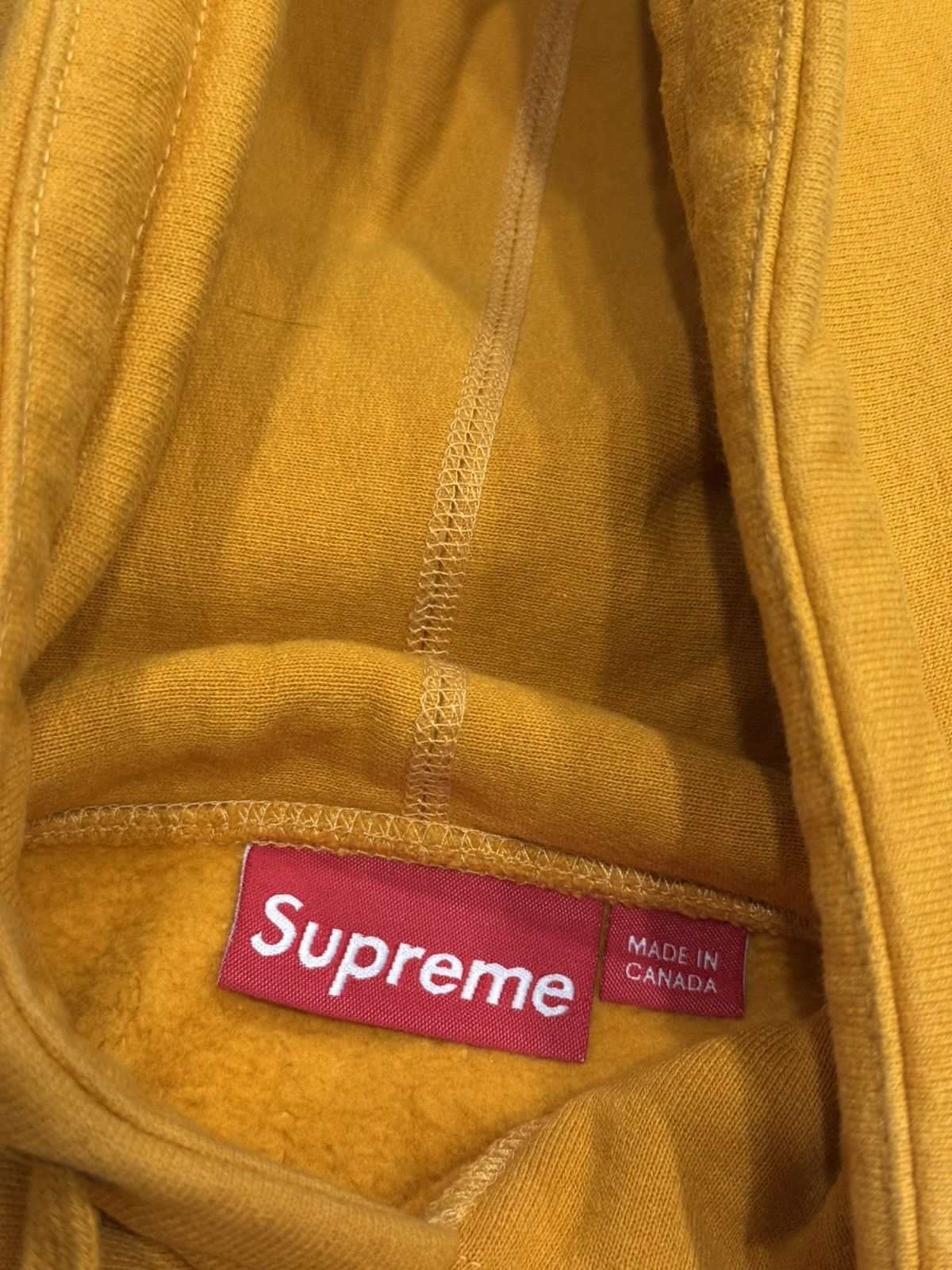 Supreme Supreme FW11 Mustard Box Logo Hoodie Size US L / EU 52-54 / 3 - 9 Thumbnail
