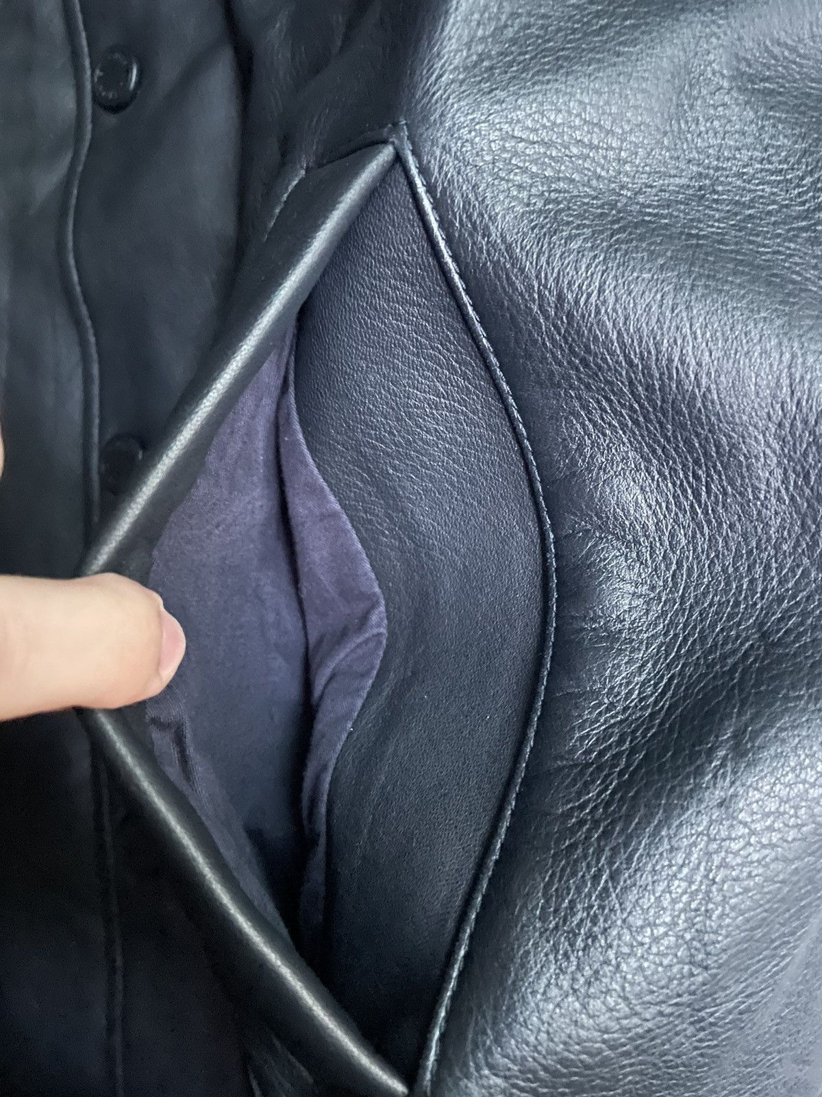 Louis Vuitton Louis Vuitton Satellite Black Leather Jacket Size US M / EU 48-50 / 2 - 13 Thumbnail
