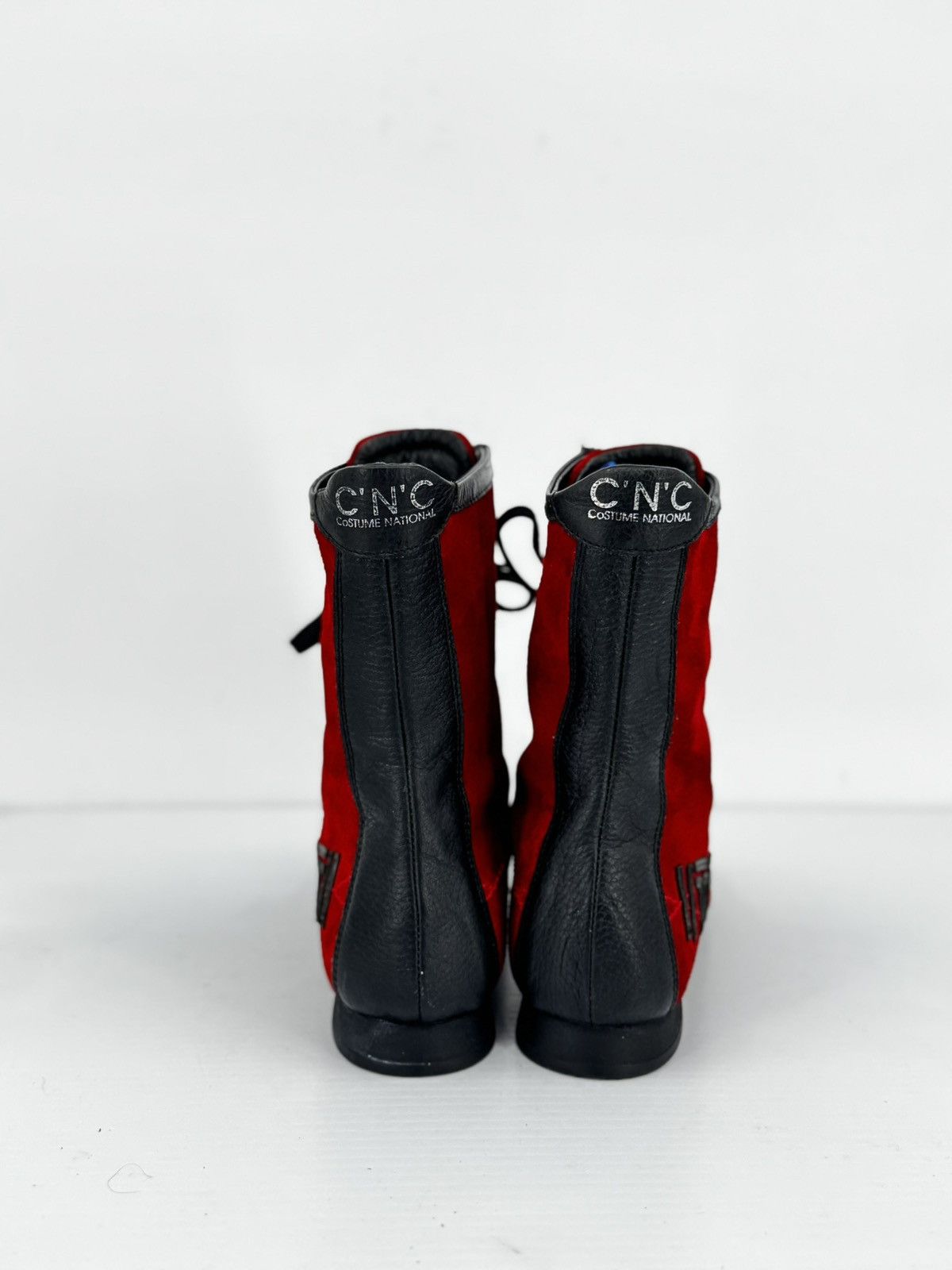 Costume National Ducati CNC Motorcycle Boots Red Suede Made in Italy WM 8 Size US 7.5 / IT 37.5 - 8 Thumbnail