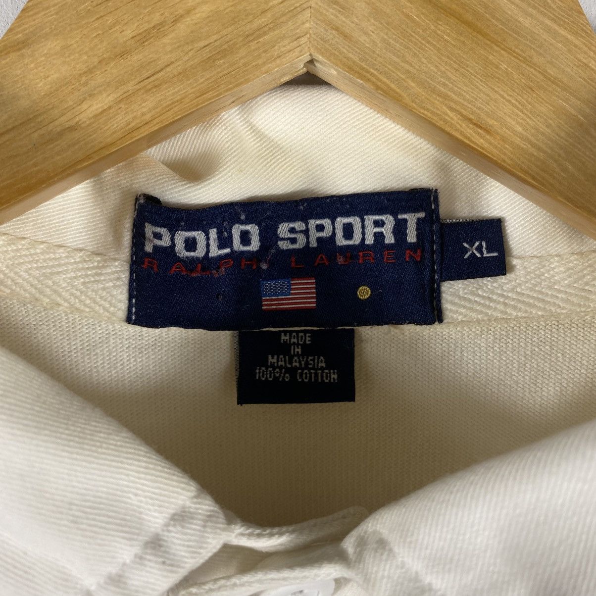 Polo Ralph Lauren Vintage POLO SPORT Ralph Lauren Striped Polo Shirt Size US XL / EU 56 / 4 - 6 Thumbnail