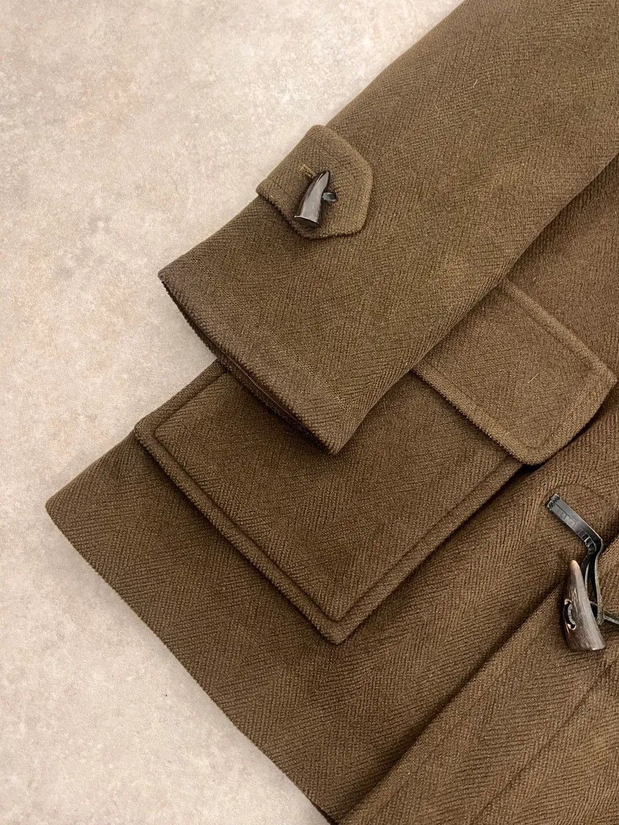 Burberry 2000s Burberry Khaki Hooded Wool Jacket Size US S / EU 44-46 / 1 - 6 Thumbnail