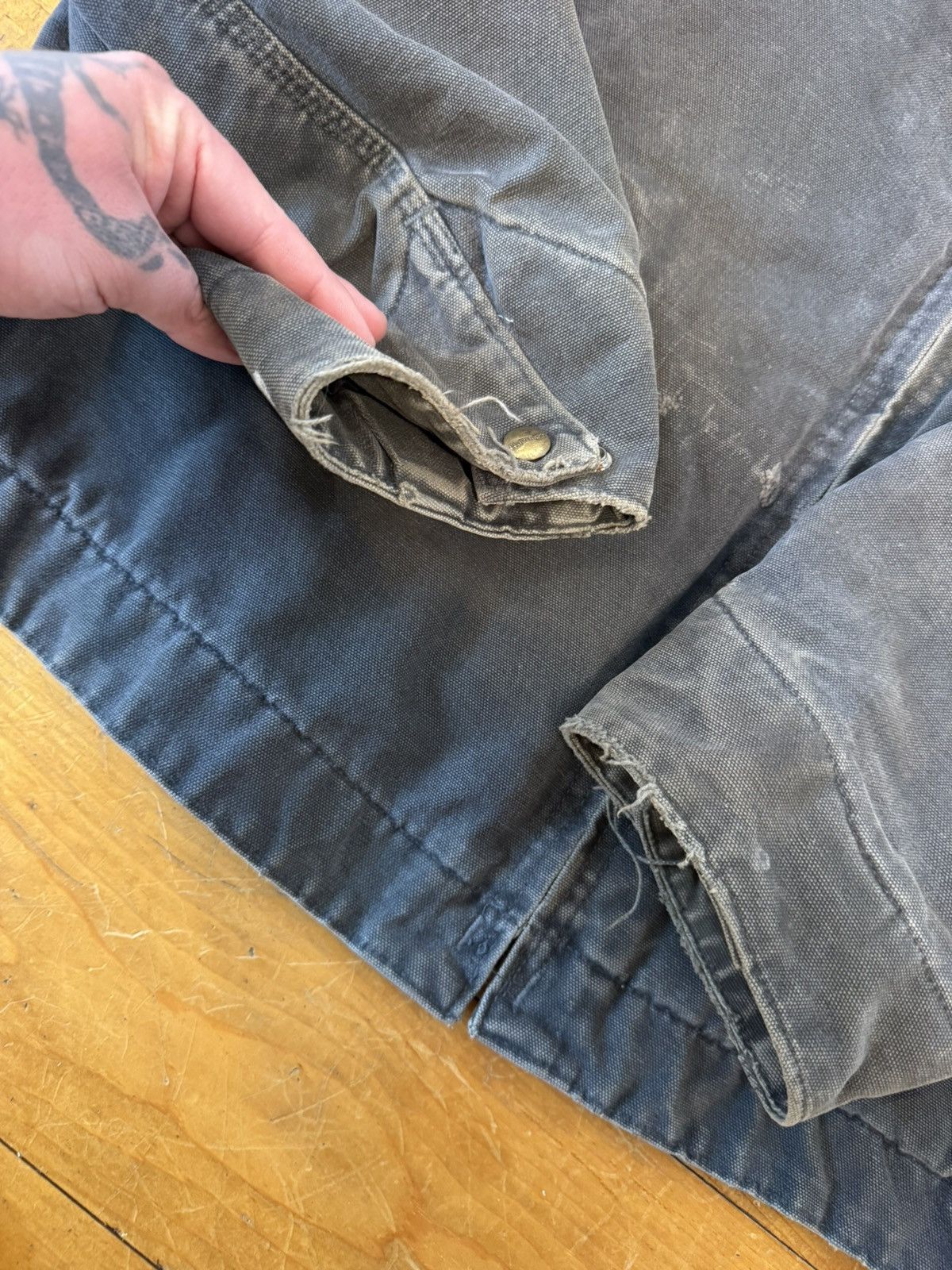 Carhartt Vintage 2000 Carhartt J97PTL Grey Detroit Jacket. Tagged 2XL Size US XXL / EU 58 / 5 - 5 Thumbnail