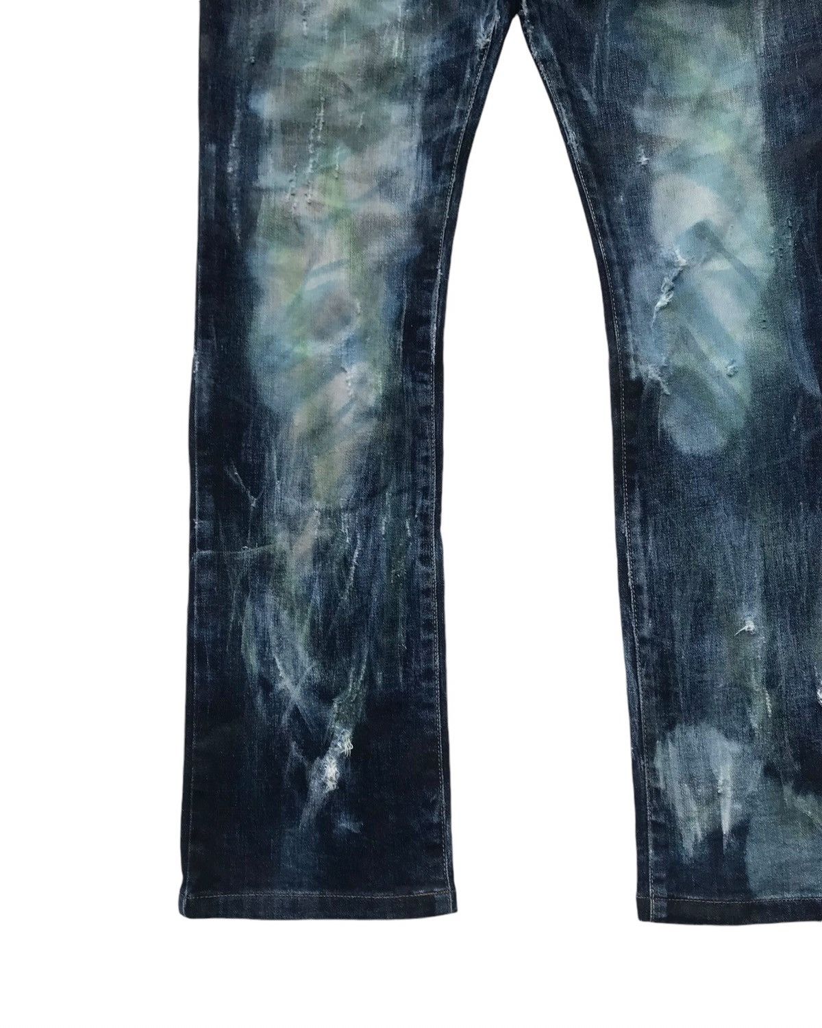 If Six Was Nine Tornado Mart Japan Bleached Distressed Denim Size US 34 / EU 50 - 7 Thumbnail