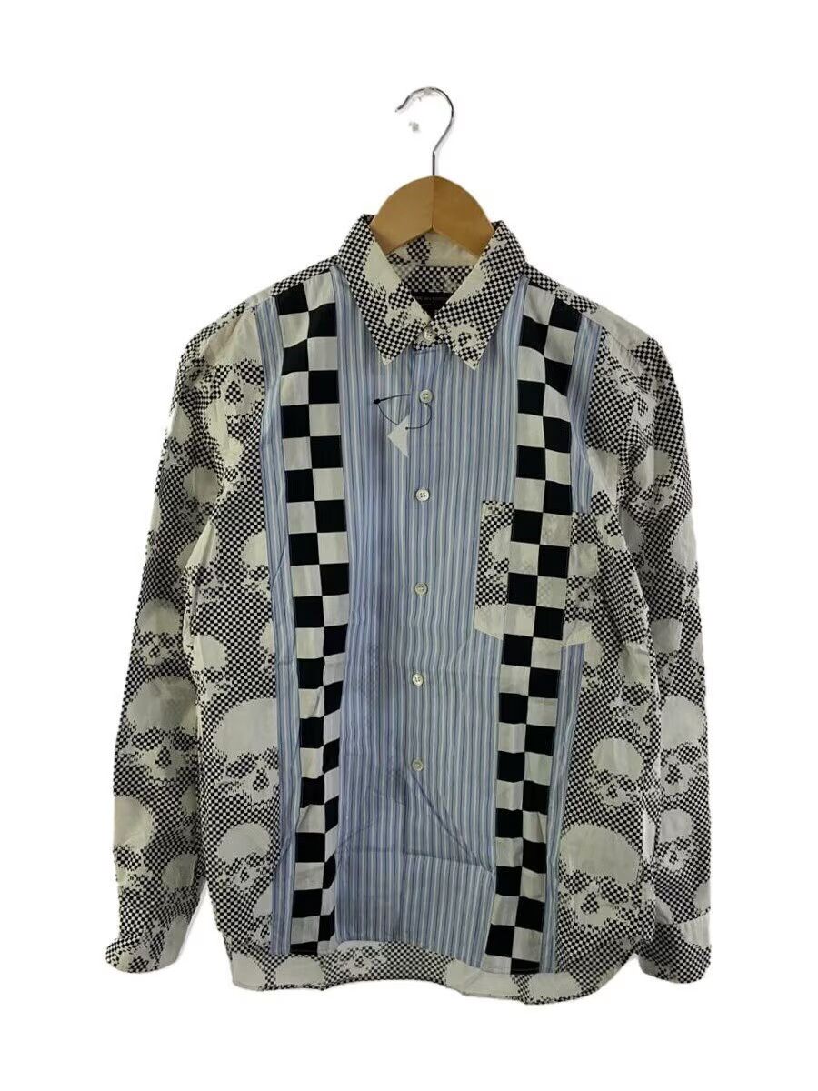 Comme des Garcons × Comme des Garcons Homme Plus SS11 Reconstructed Skull Striped Button Shirt Size US XS / EU 42 / 0 - 1 Thumbnail