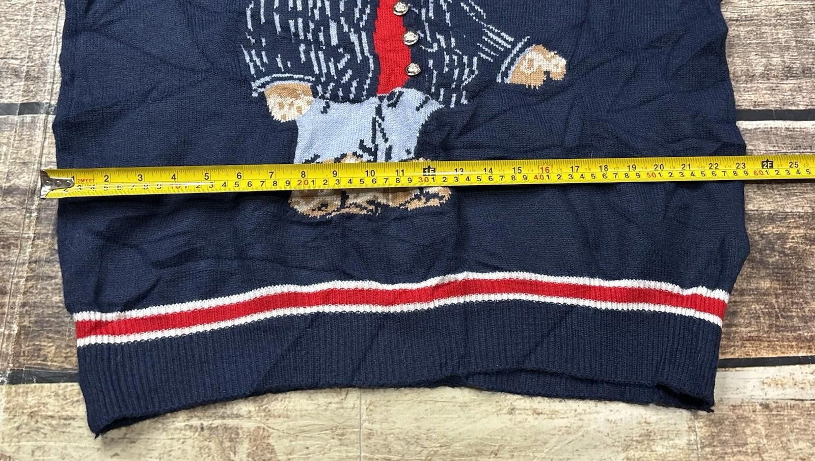 Cyderhouse Cider Sweater Womens 2XL Bear Buttons Pullover Navy Size XXL / US 16-18 / IT 52-54 - 11 Thumbnail