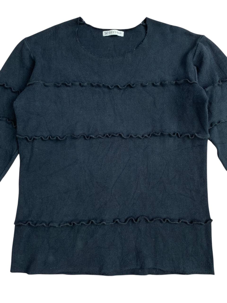 Yohji Yamamoto Workshop by Yohji Yamamoto Diffusion Line Fringe Sweater Size US M / EU 48-50 / 2 - 2 Thumbnail