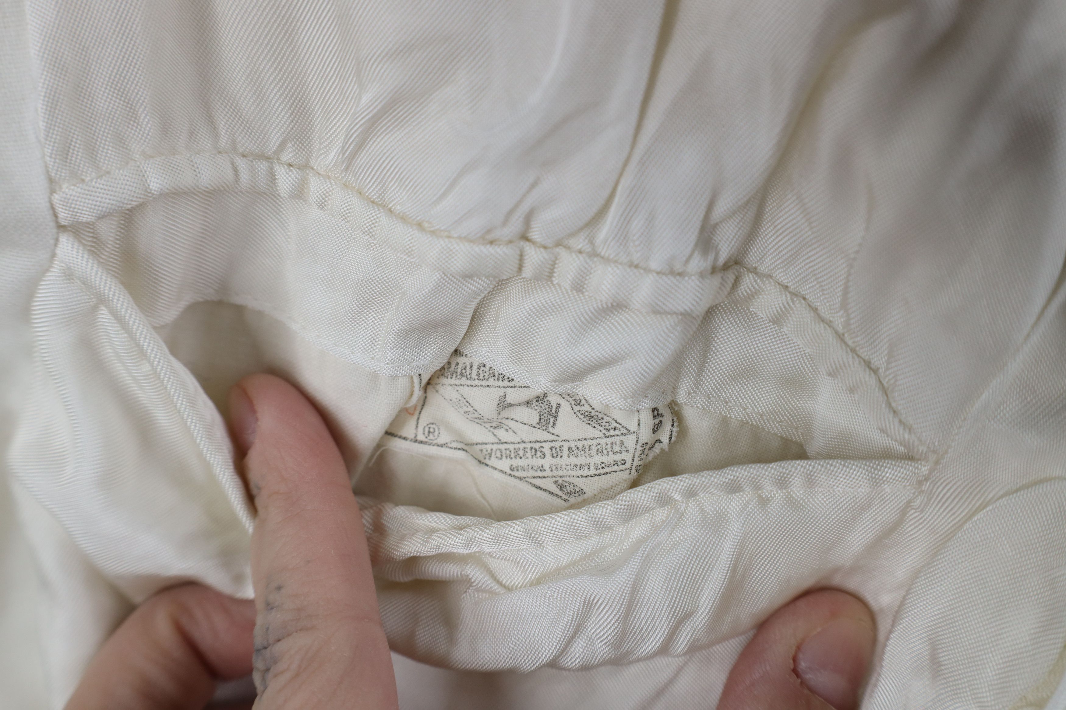 Vintage Vintage 50s Rockabilly Gabardine Prom Suit Jacket White USA Size US L / EU 52-54 / 3 - 11 Thumbnail