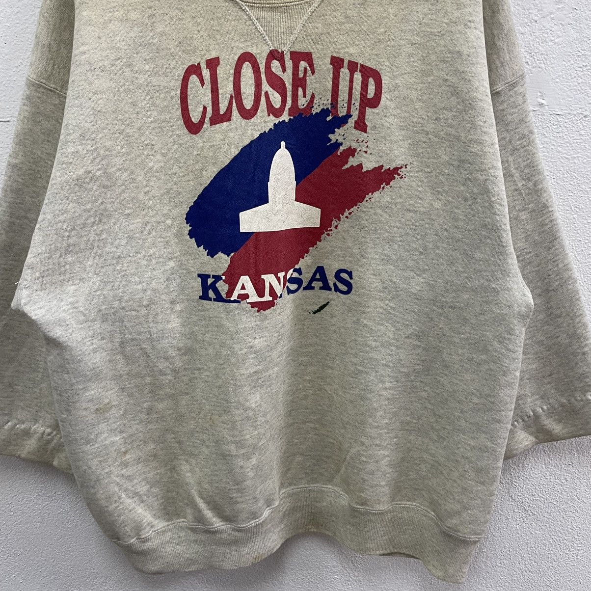Vintage 🔥Vintage 90s Close Up Kansas Big Logo Sweatshirts Size US M / EU 48-50 / 2 - 5 Thumbnail