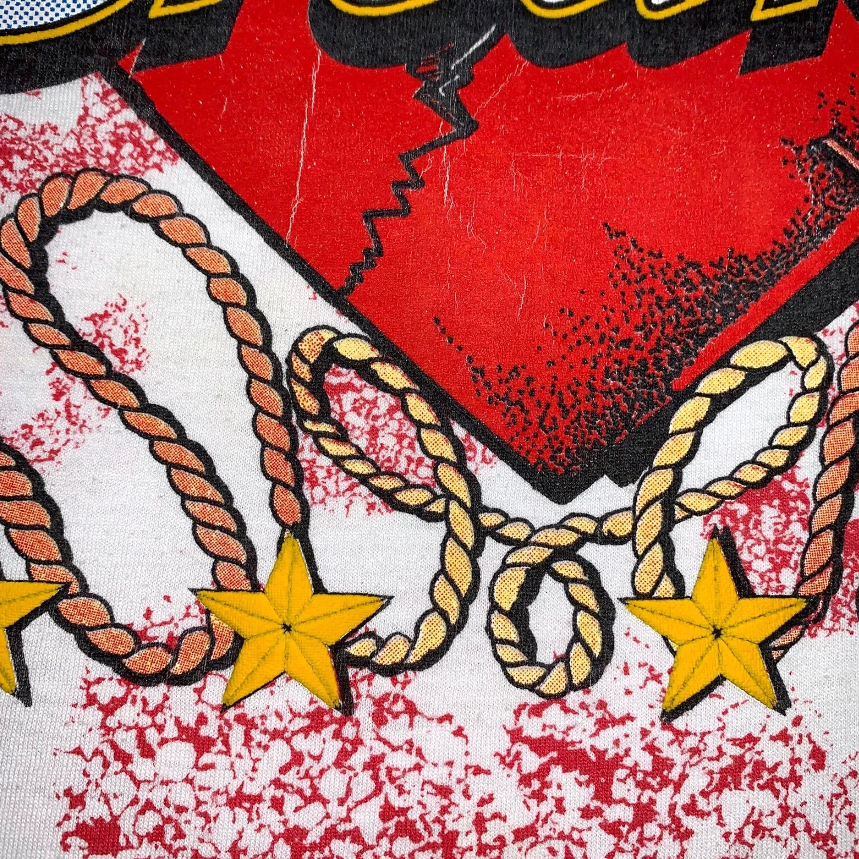 Vintage VINTAGE Screen Stars T-Shirt Mens XL White Heart Graphic Print Country 90s Billy Ray Cyrus Achy Breaky Shaped Box Nirvana 70s 80s Size US XL / EU 56 / 4 - 6 Thumbnail