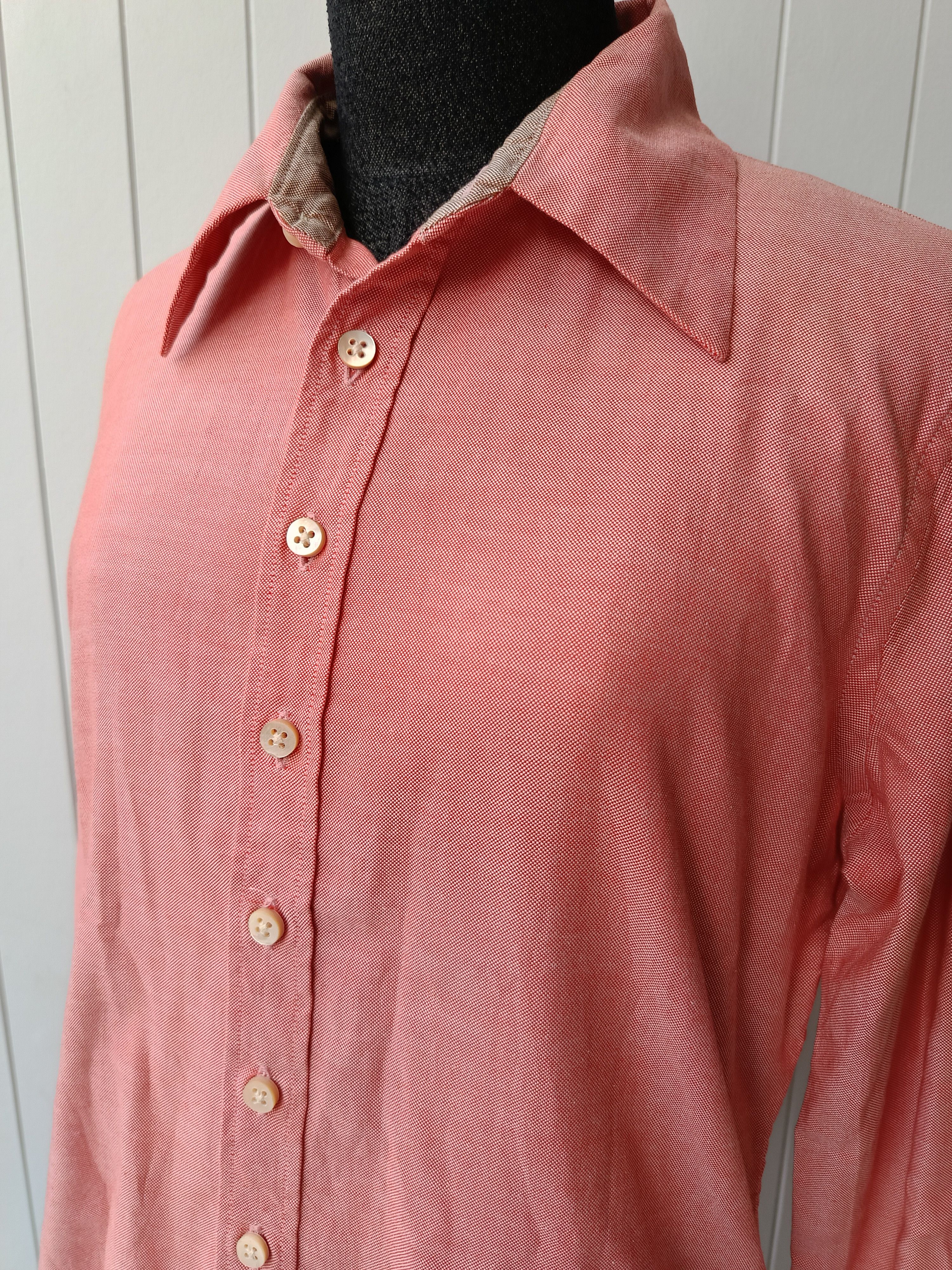 45rpm 45RPM studio by R 3 Japan solid plain red ladies slim shirt Size M / US 6-8 / IT 42-44 - 4 Thumbnail