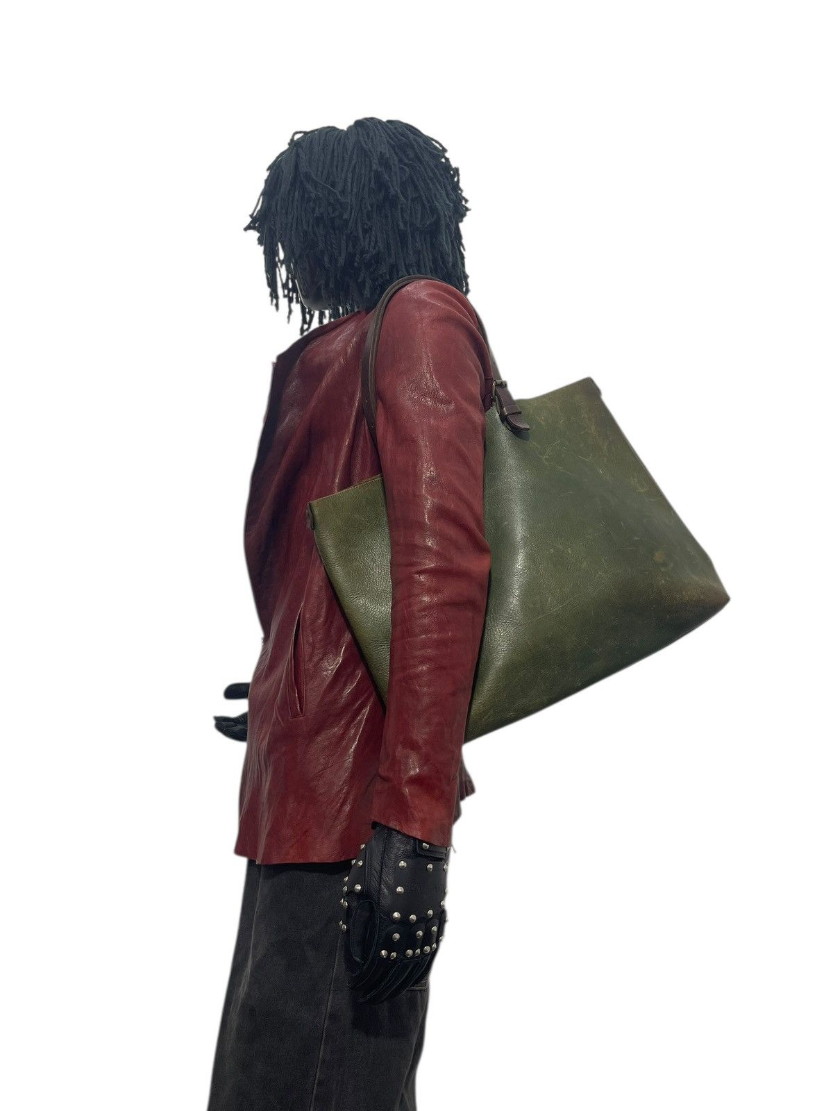Genuine Leather Full Leather Patina Green Alto Japan Tote Shoulder Bag 2🟩1 Size ONE SIZE - 2 Thumbnail