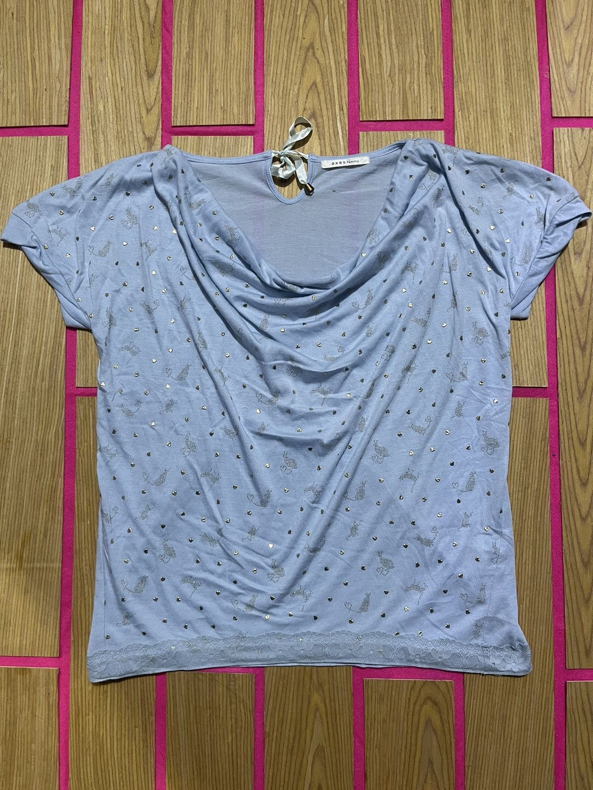 If Six Was Nine Y2K AXES FEMME short sleeve tshirt beauty style Size M / US 6-8 / IT 42-44 - 1 Thumbnail