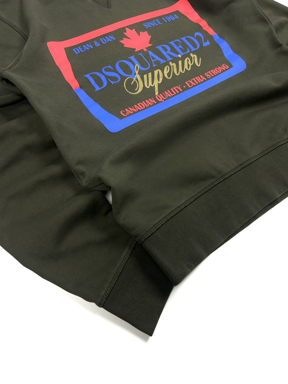 Dsquared2 Luxury Dsquared2 Superior Graphic Sweatshirt Green Vintage Size US M / EU 48-50 / 2 - 7 Thumbnail