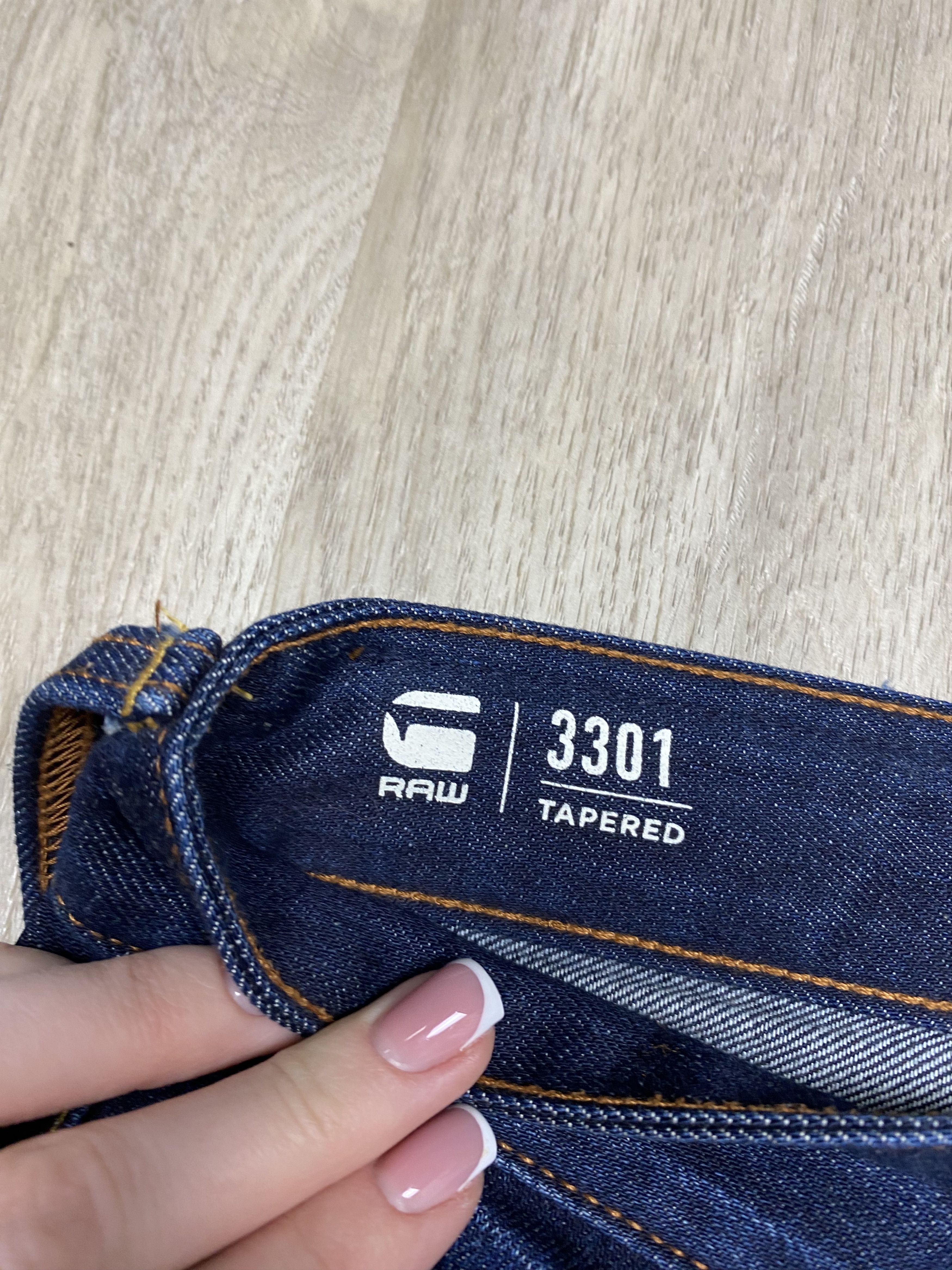 G-Star G Star Raw Mens 3301 Tapered Denim Pants Jeans Size US 33 - 7 Thumbnail