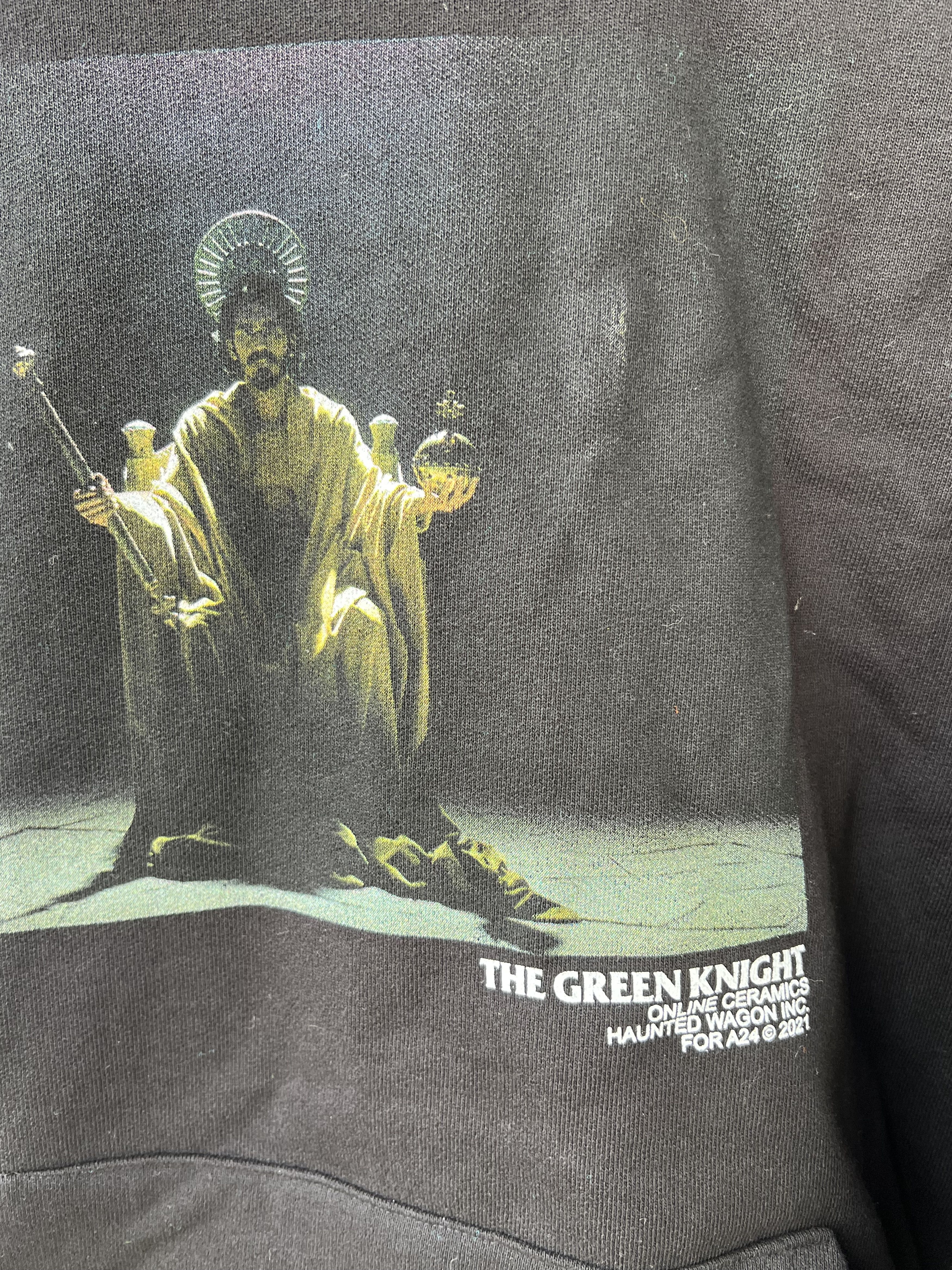 A24 × Online Ceramics The Green Knight Legend Forged by Fire Hoodie Size US XL / EU 56 / 4 - 3 Thumbnail