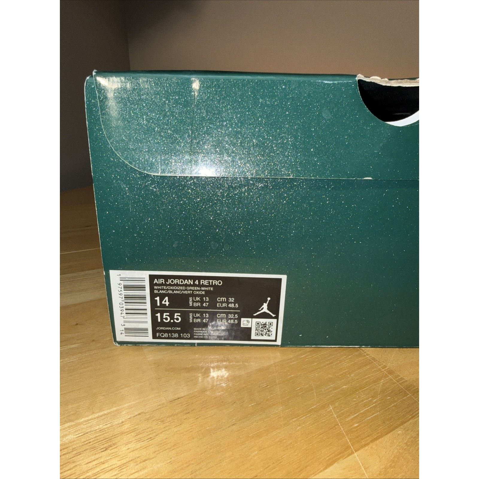 Nike Size 14 - Air Jordan 4 Retro Oxidized Green OG BOX Size US 14 / EU 47 - 9 Thumbnail