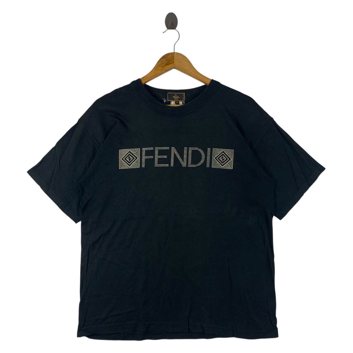 Fendi Vintage FENDI big spellout designer tee Size US M / EU 48-50 / 2 - 1 Thumbnail