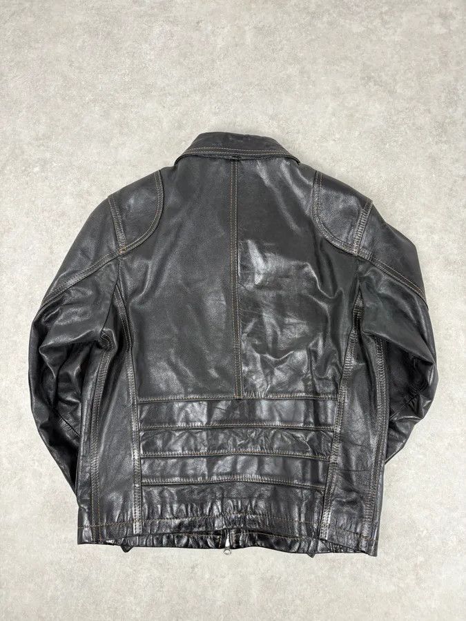 Daniele Alessandrini Daniele Alessandrini Black Eroded Leather Jacket Size US M / EU 48-50 / 2 - 6 Thumbnail