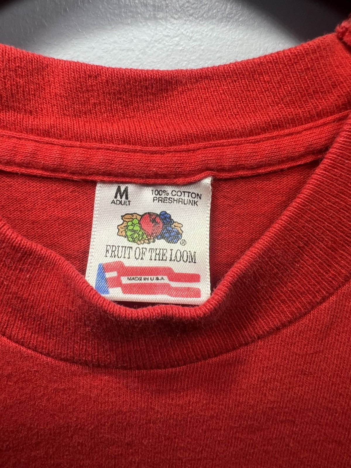 Fruit Of The Loom Jesus Christ Coke Parody Shirt Sz Medium Red Single Stitch Size US M / EU 48-50 / 2 - 3 Thumbnail