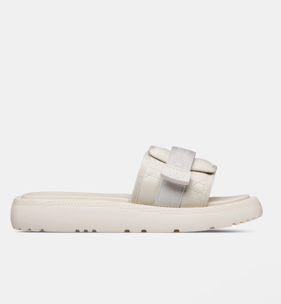 Dior Dior DIO(R)EVOLUTION SLIDE White Quilted Cannage Size US 11 / IT 41 - 3 Thumbnail