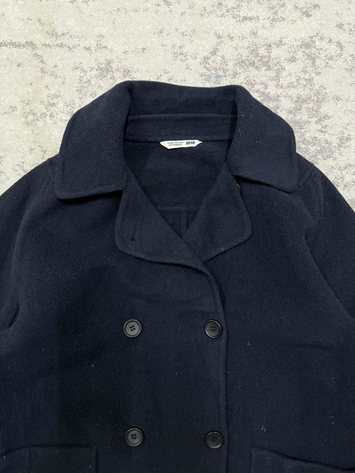 Uniqlo COMPTOIR DES COTONNIERS UNIQLO WOOL DOUBLE FACE COAT JACKET Size M / US 6-8 / IT 42-44 - 6 Thumbnail