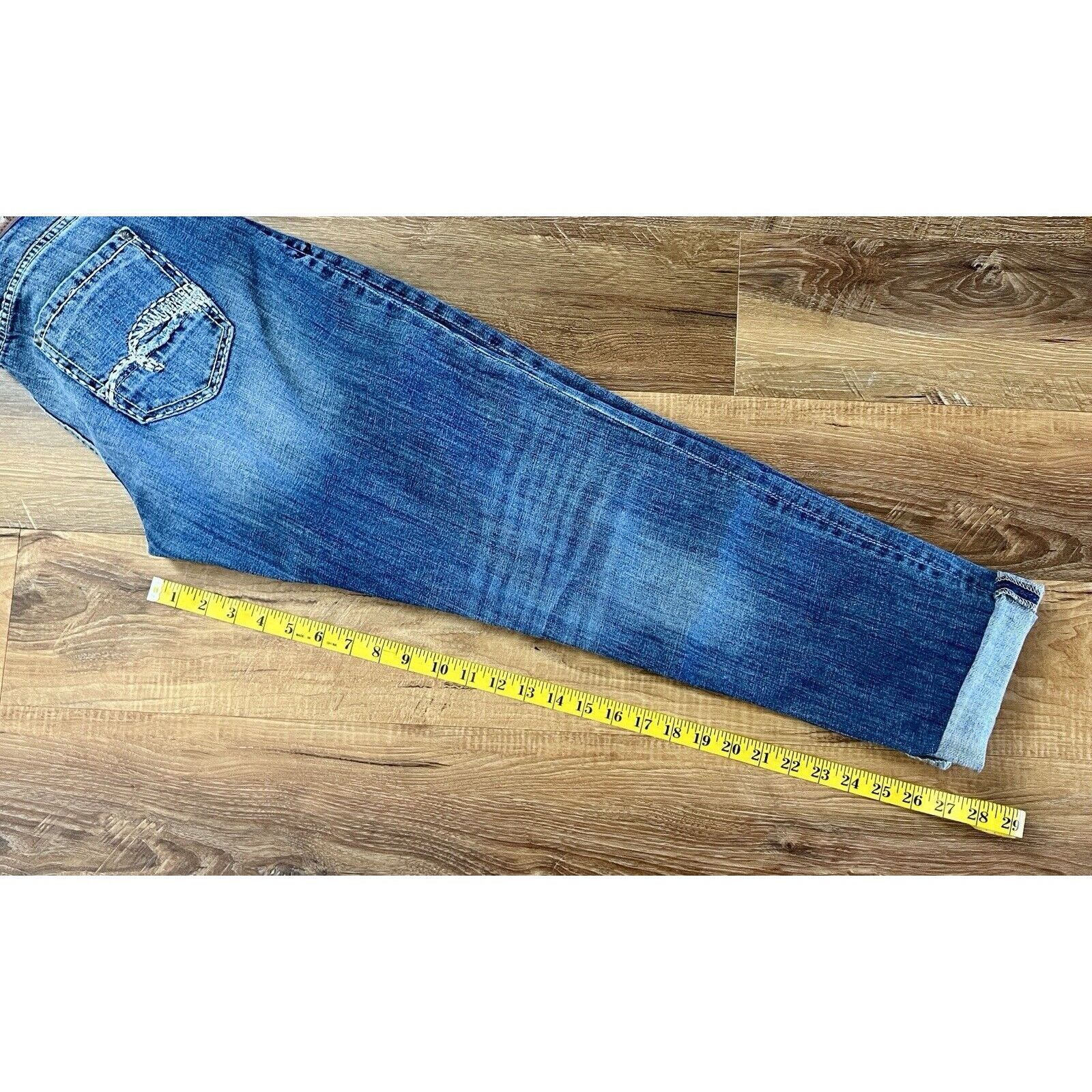 Other Womens Juniors Maurices Distressed Blue Jeans Size 9/10 Size 30" / US 8 / IT 44 - 6 Thumbnail
