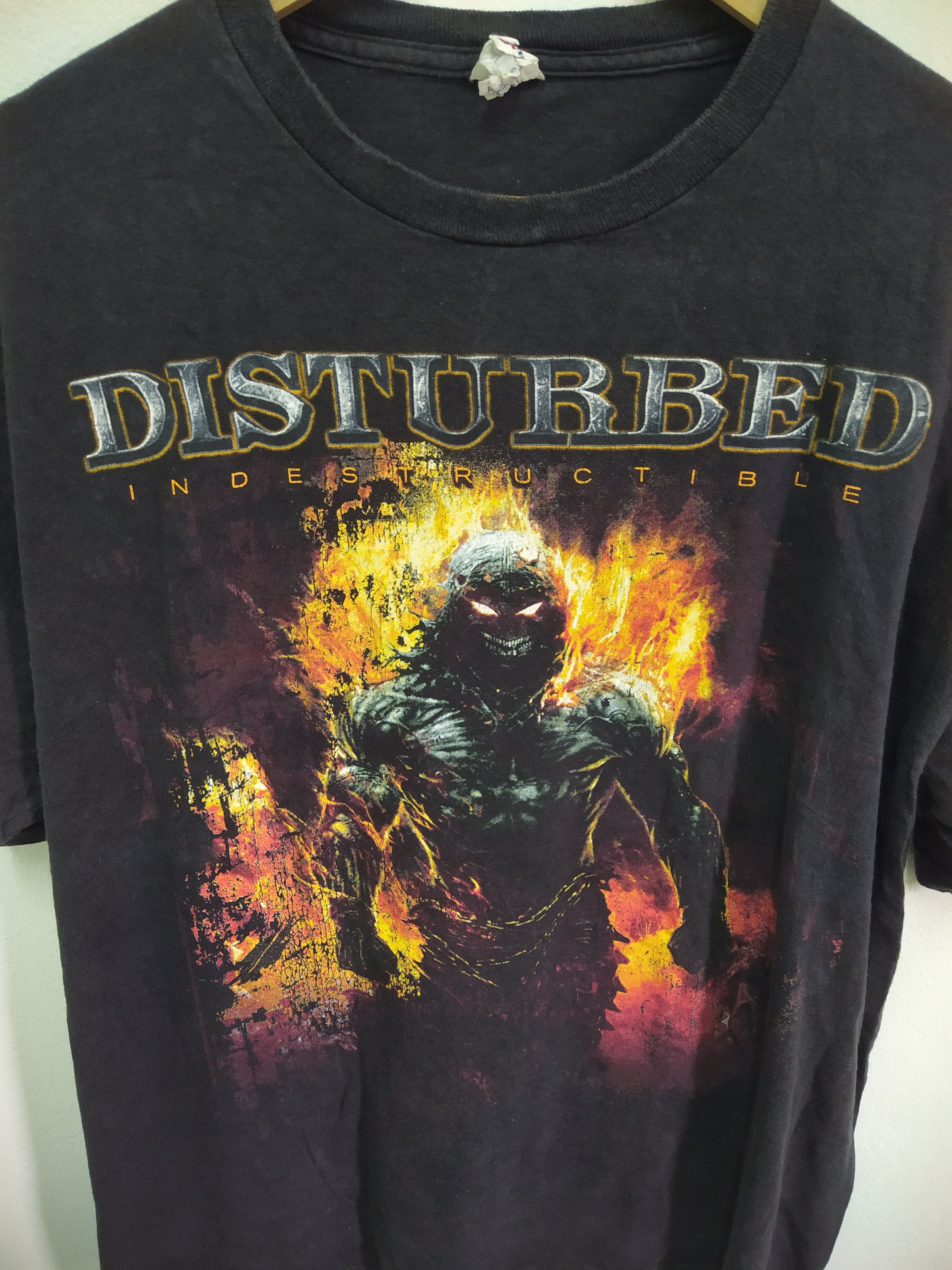 Band Tees Disturbed Indestructible Band Rock tour 2009 Size US L / EU 52-54 / 3 - 2 Thumbnail